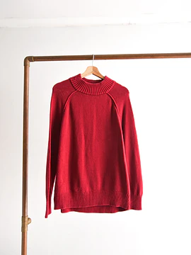 Chaleco rojo cuello alto