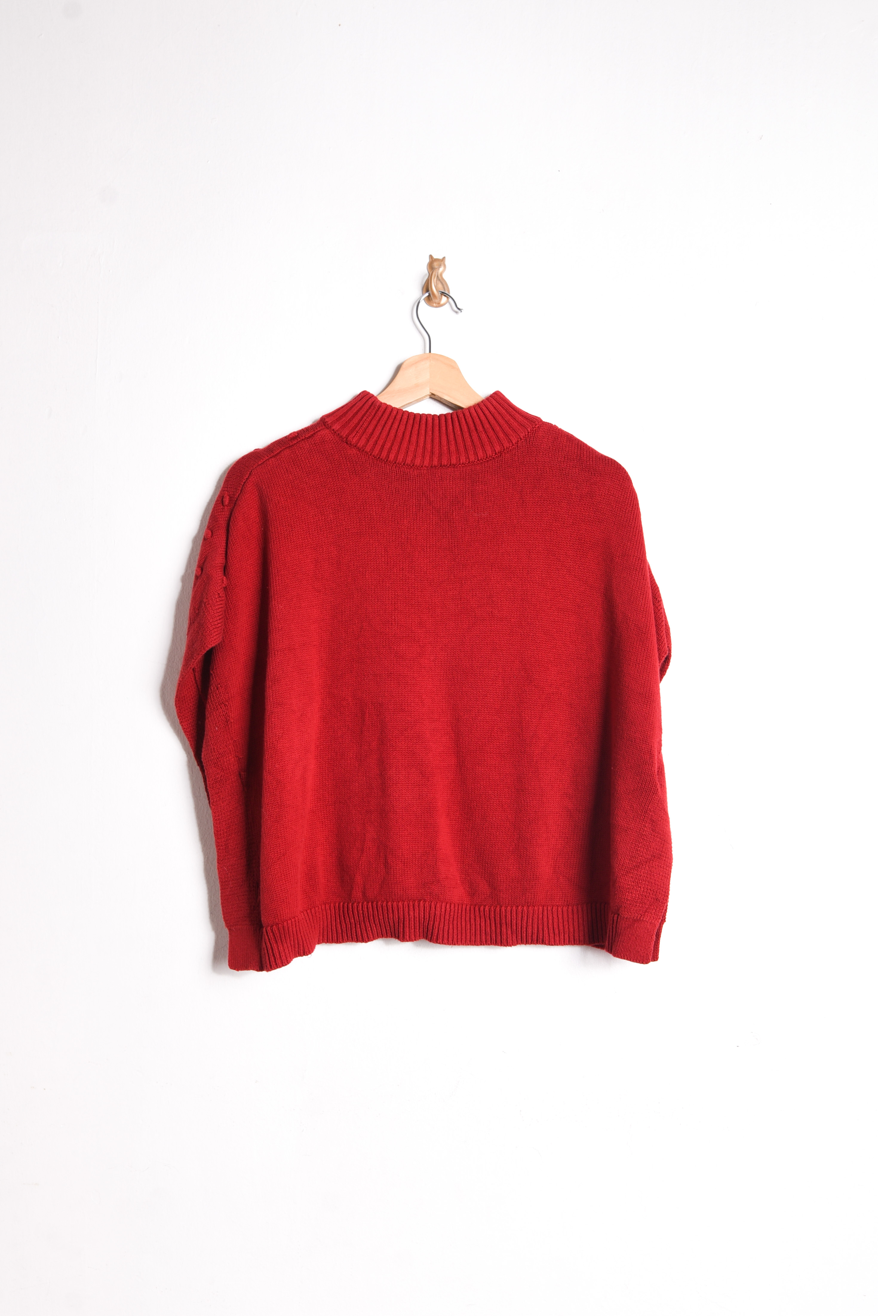 Chaleco rojo texturado
