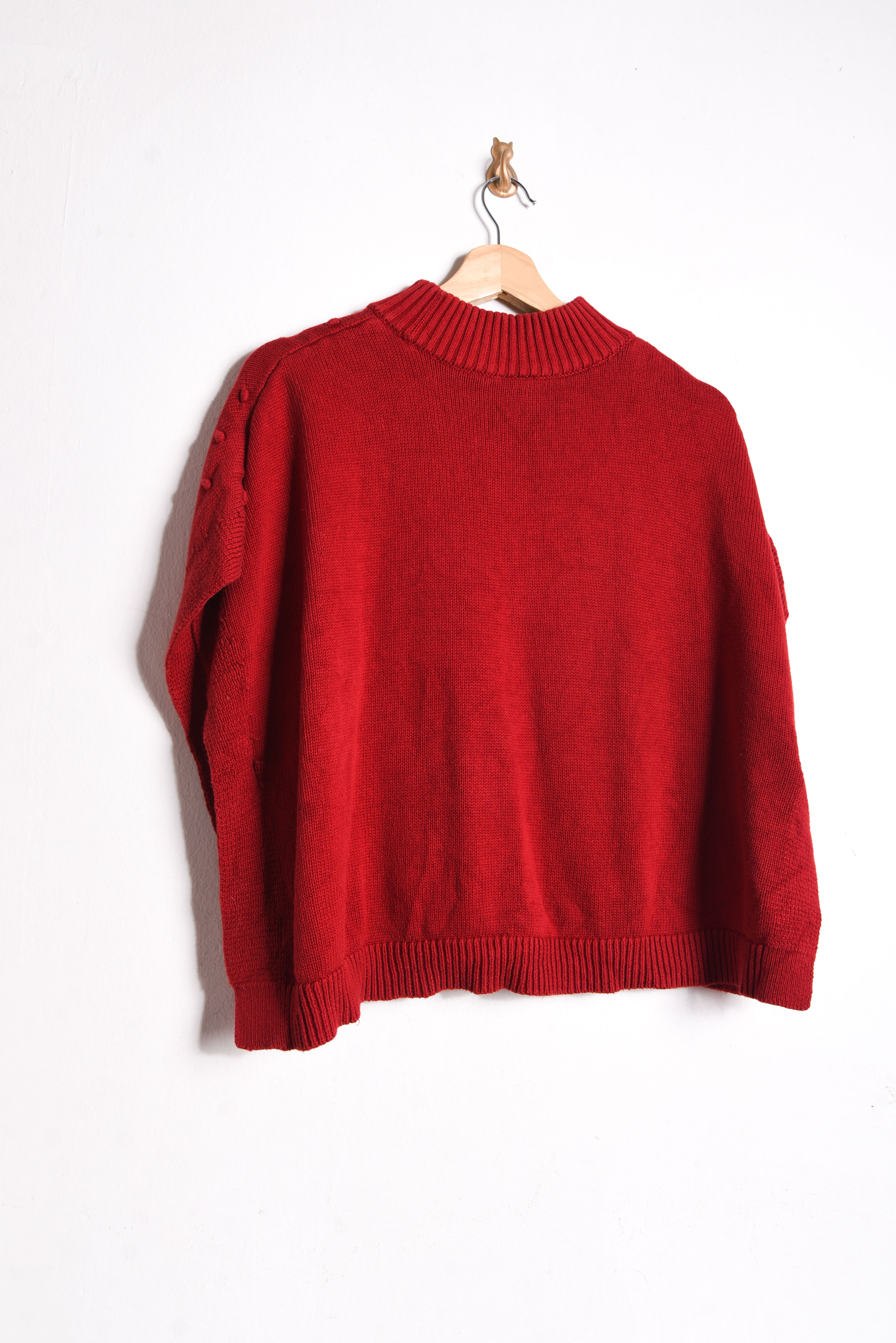 Chaleco rojo texturado