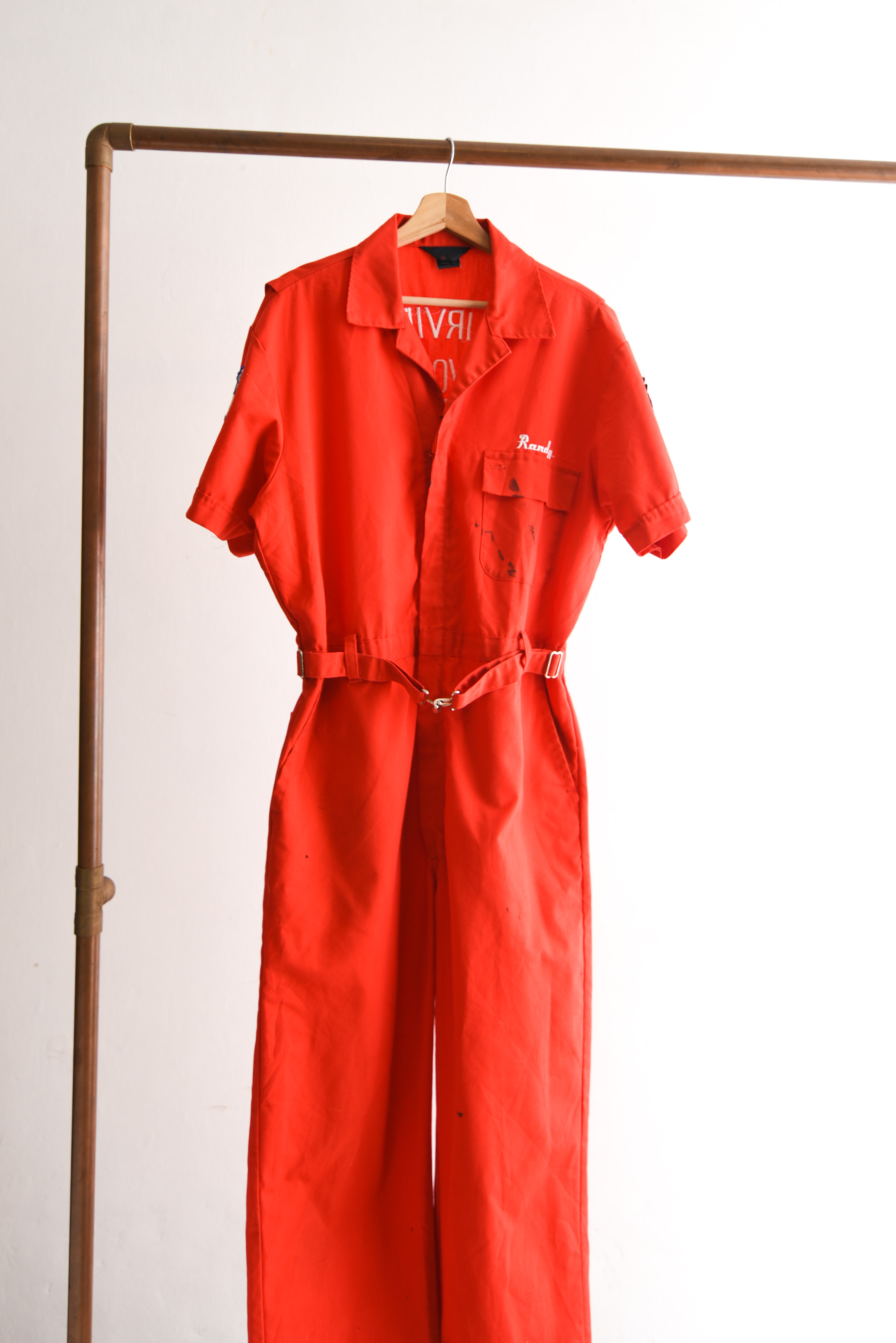 Enterito vintage rojo workwear