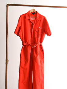 Enterito vintage rojo workwear