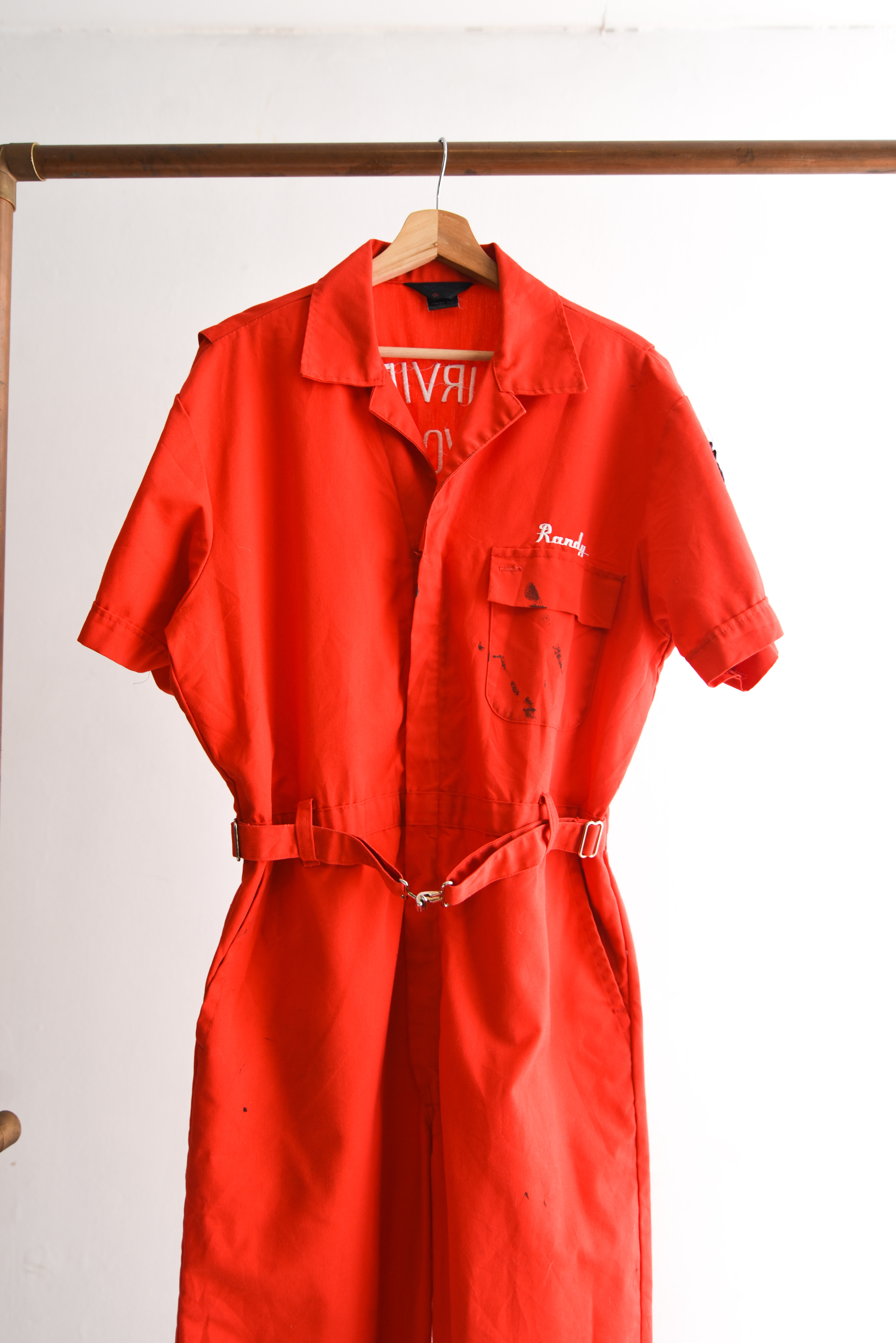 Enterito vintage rojo workwear