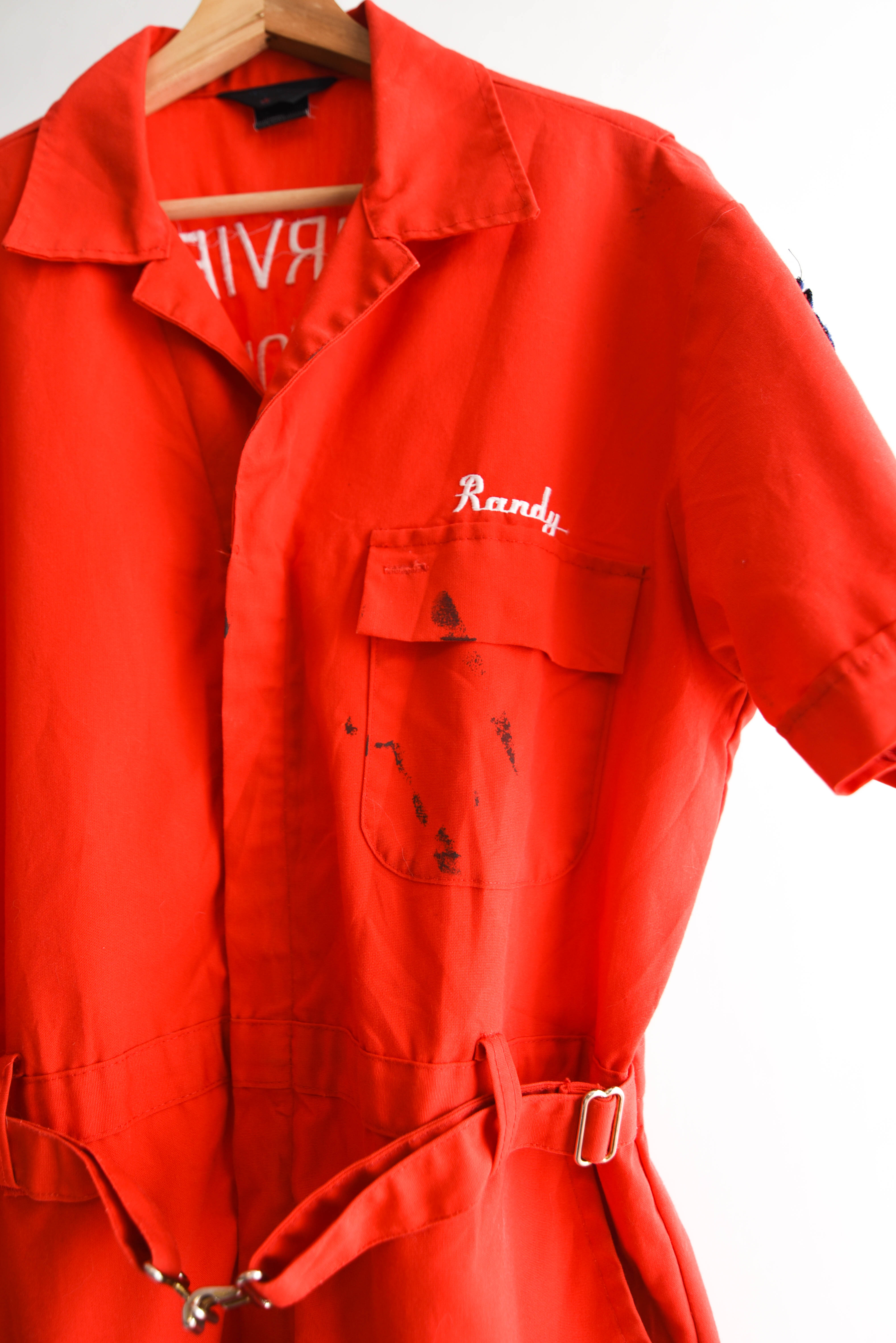Enterito vintage rojo workwear