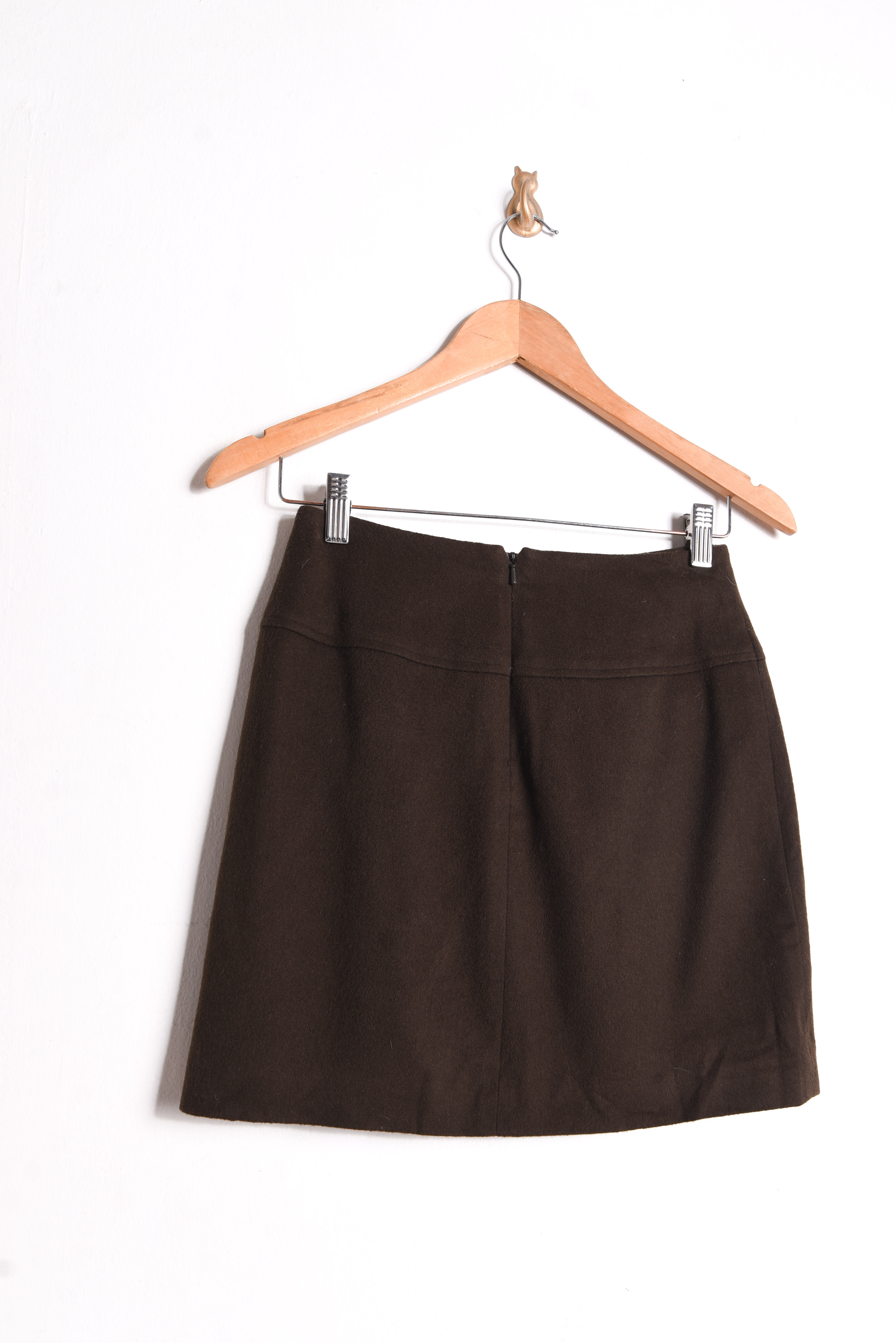 Mini falda café lana 90s 