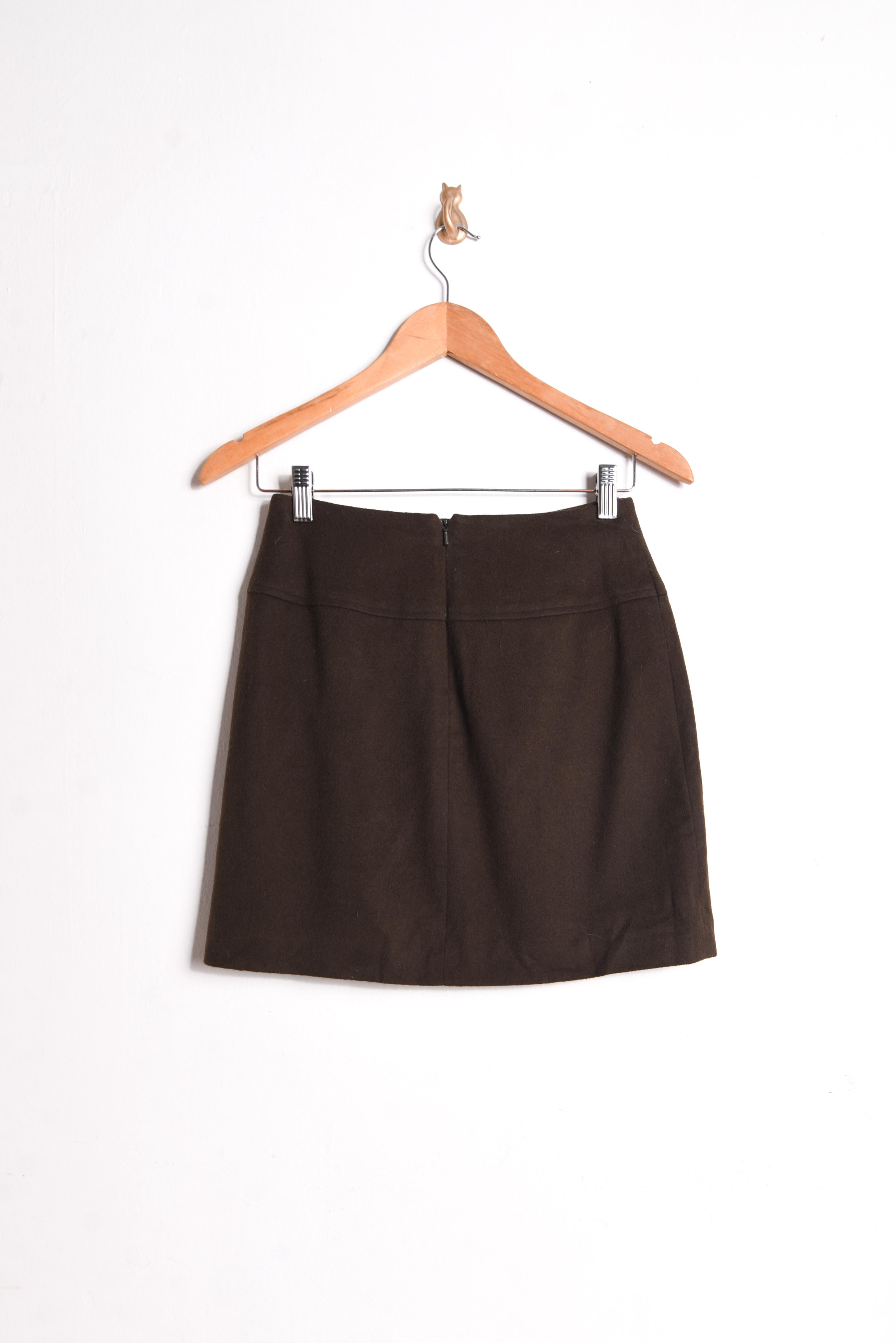 Mini falda café lana 90s 