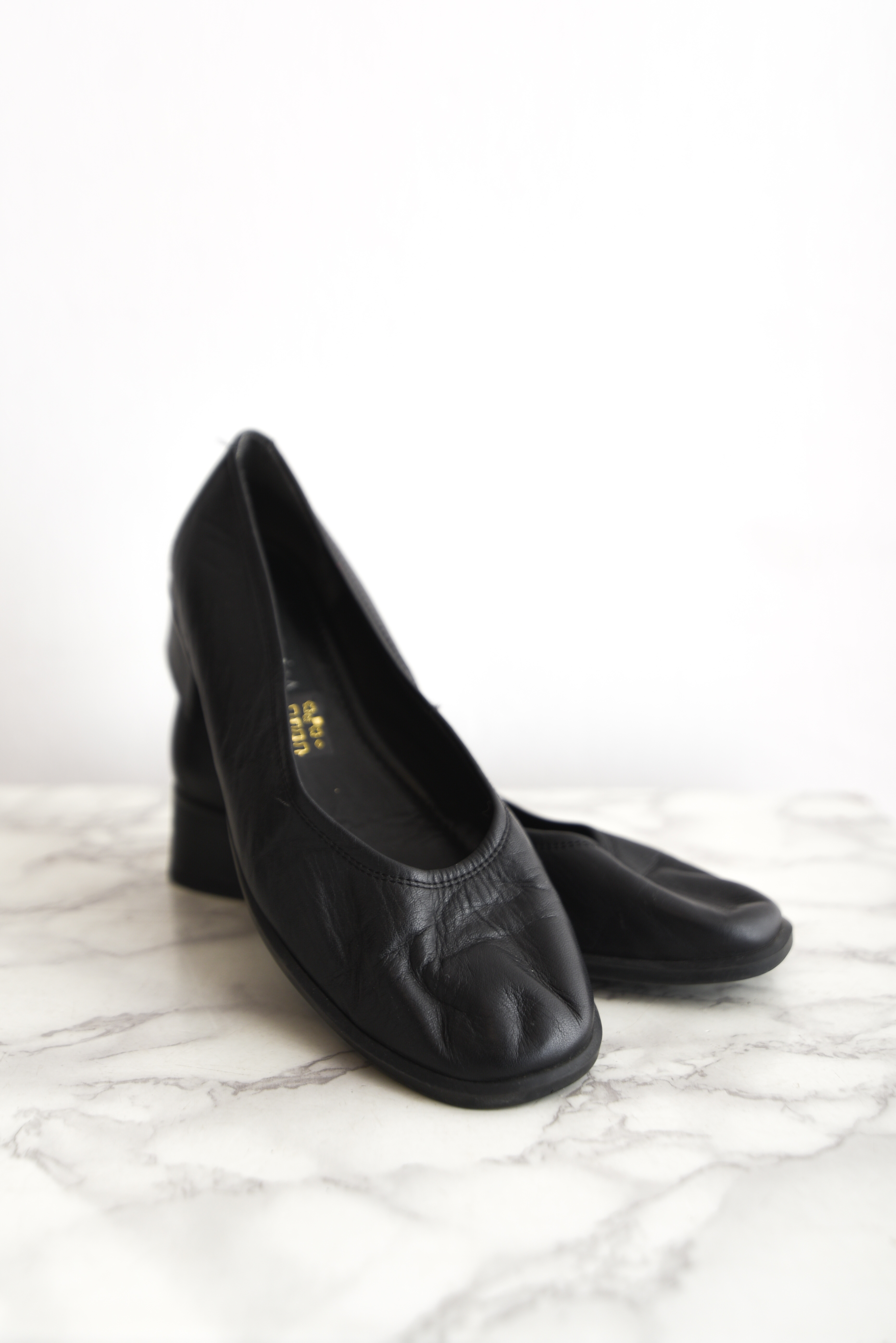 Zapatos cuero 90s black