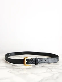 Cinturón vintage black gold