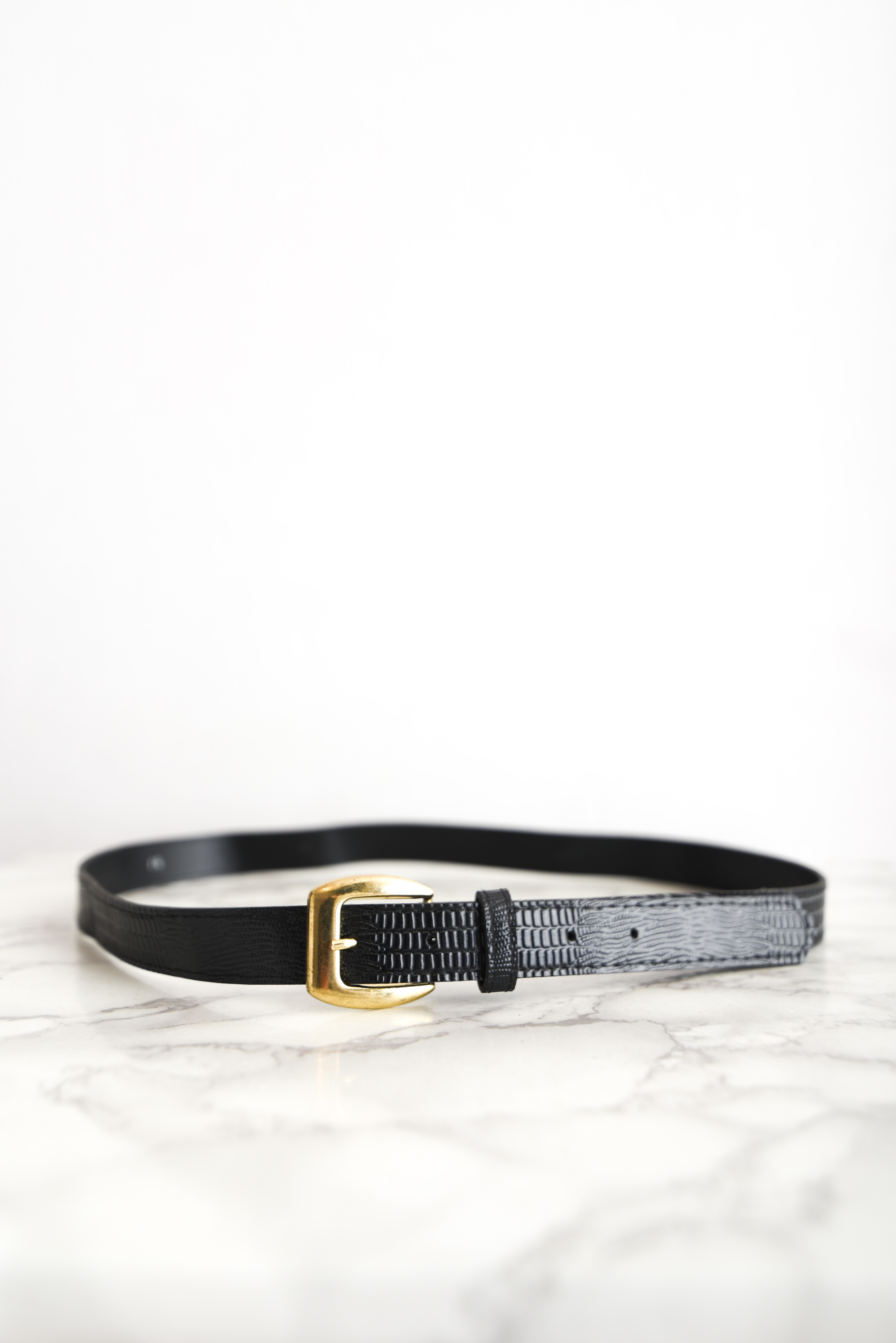Cinturón vintage black gold