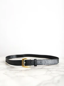 Cinturón vintage black gold