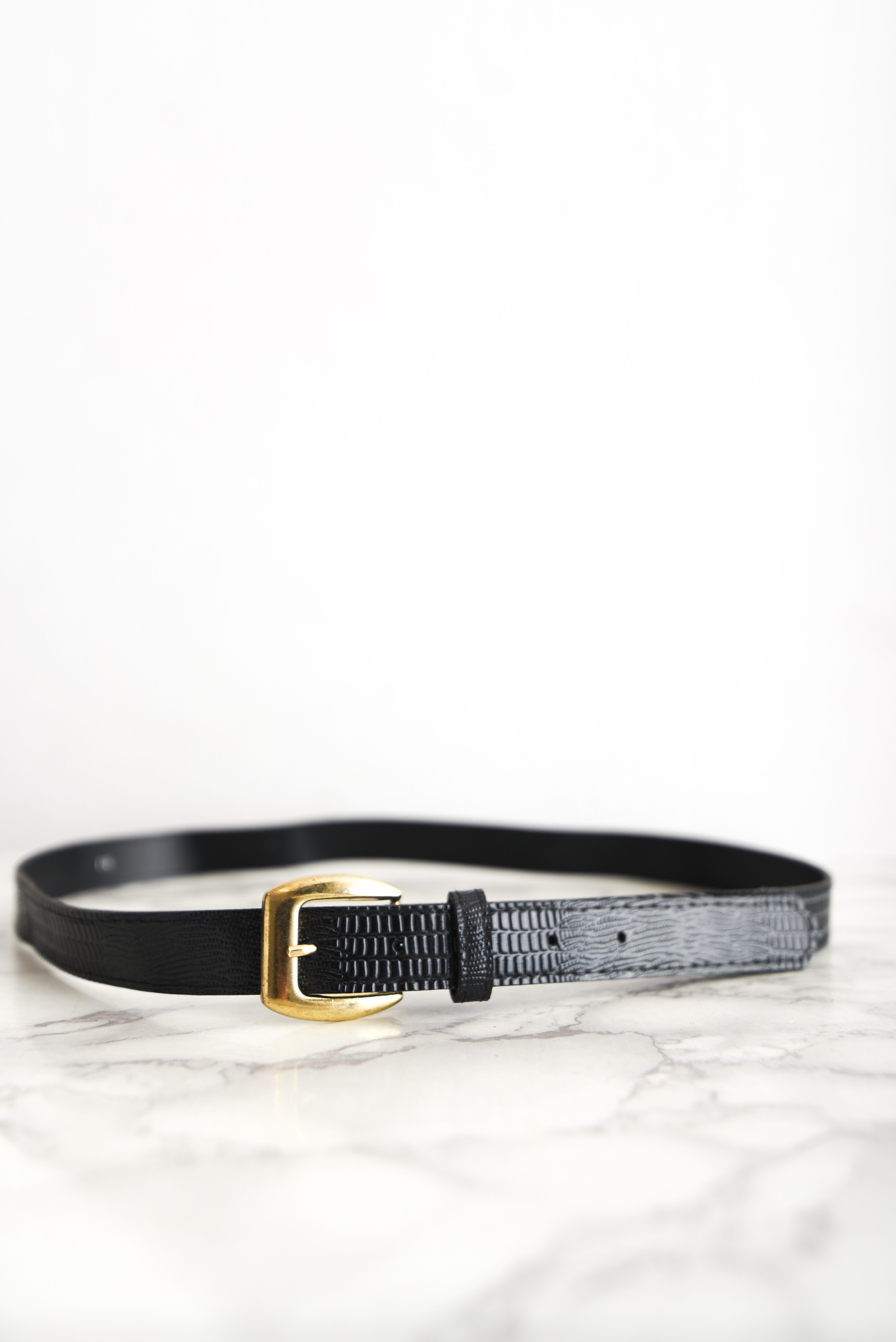 Cinturón vintage black gold