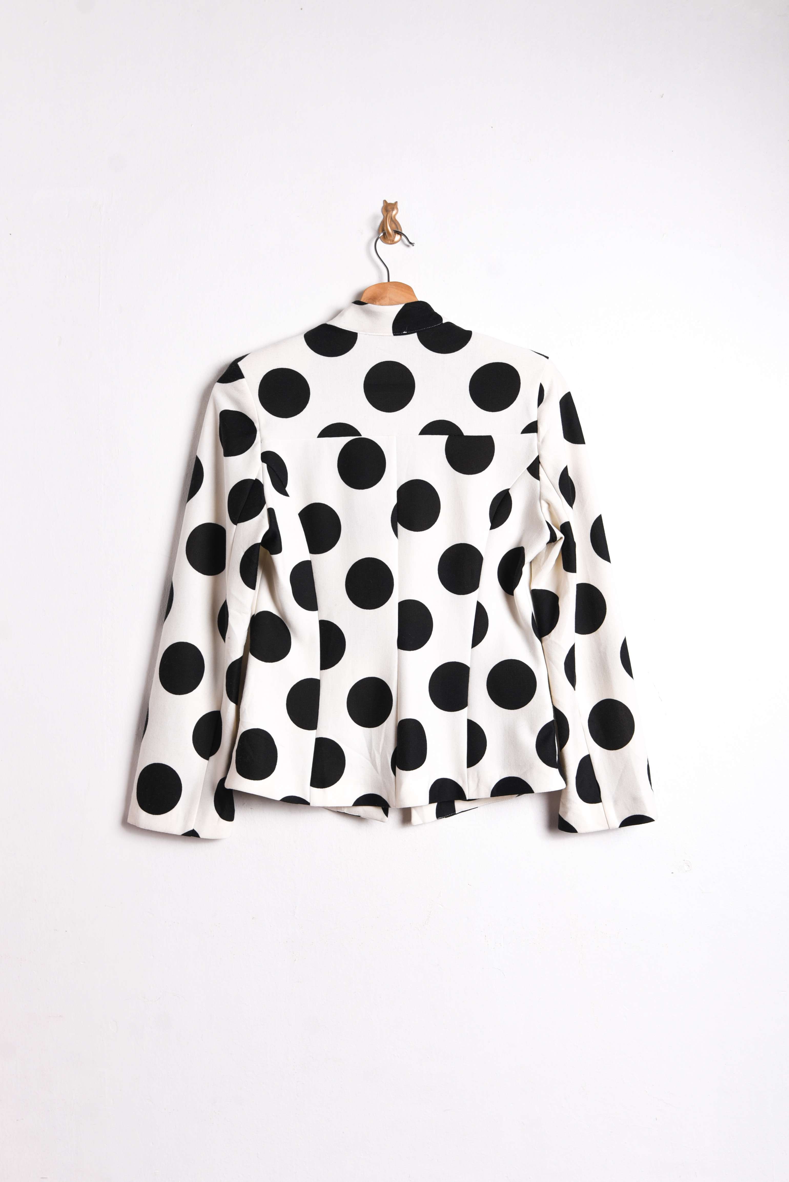 Blazer marfil lunares