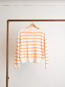 Chaleco marfil stripes