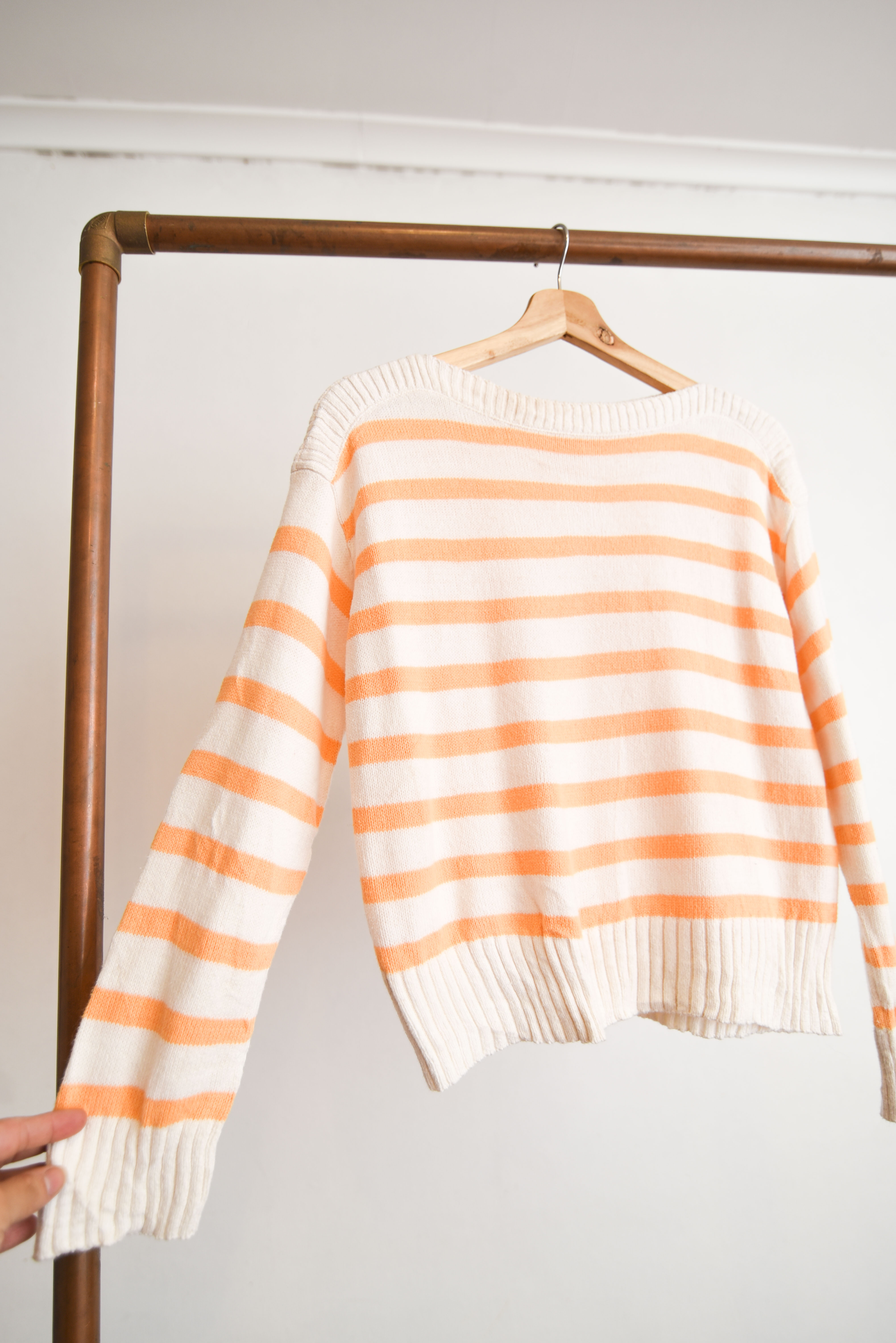 Chaleco marfil stripes