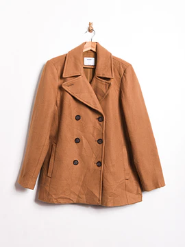 Abrigo camel botones