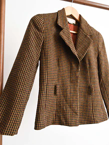 Blazer pata de gallo lana 90s