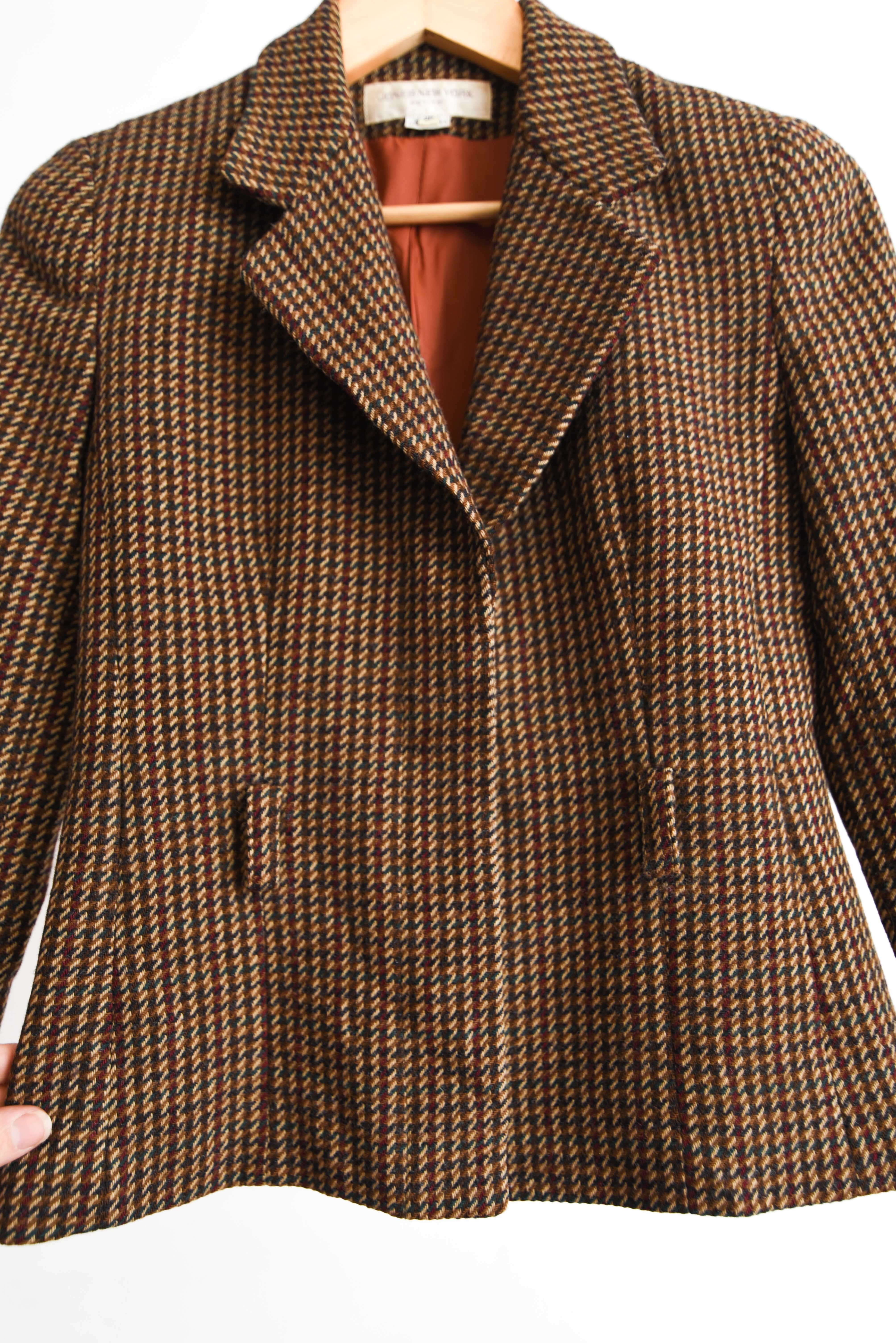 Blazer pata de gallo lana 90s
