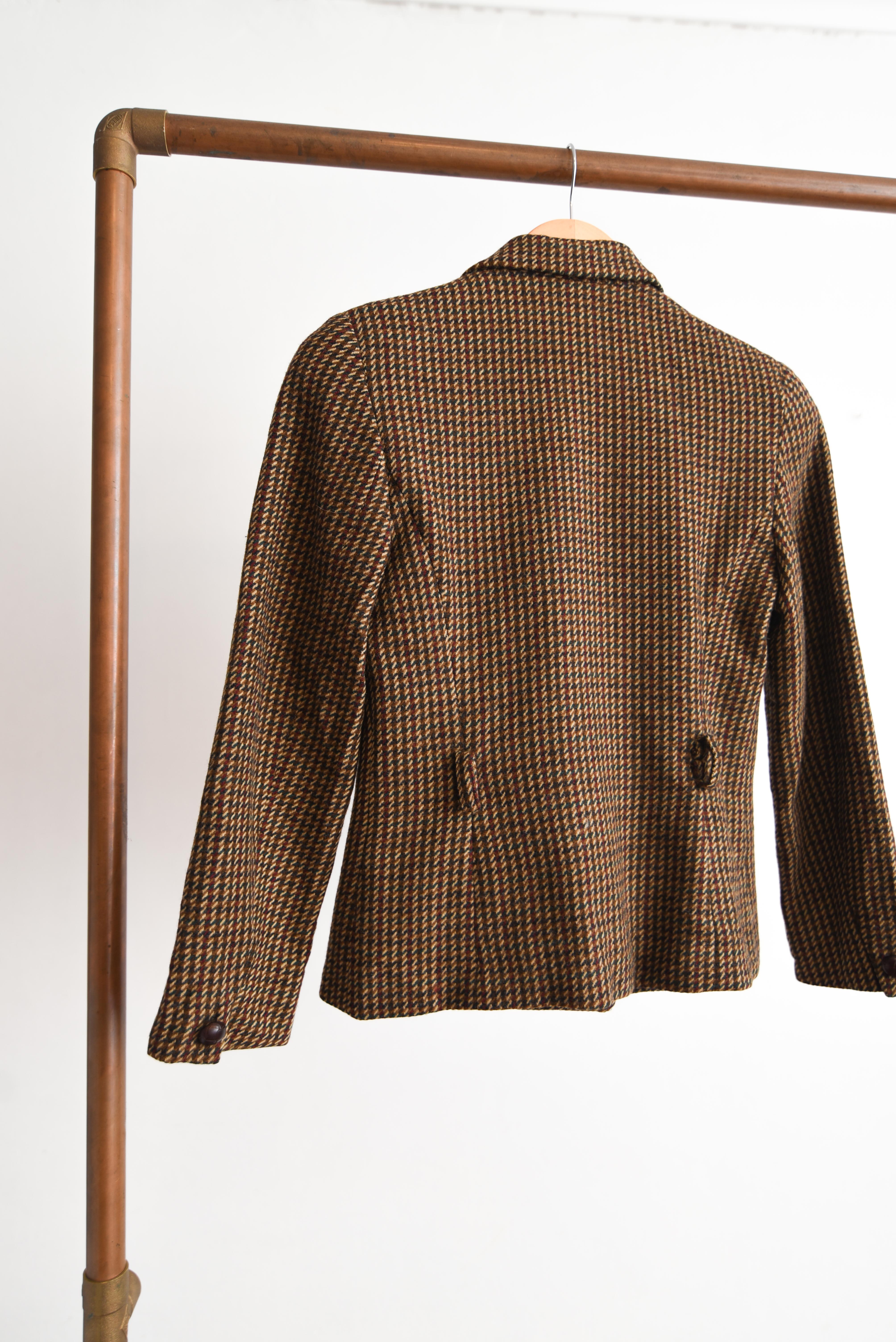 Blazer pata de gallo lana 90s