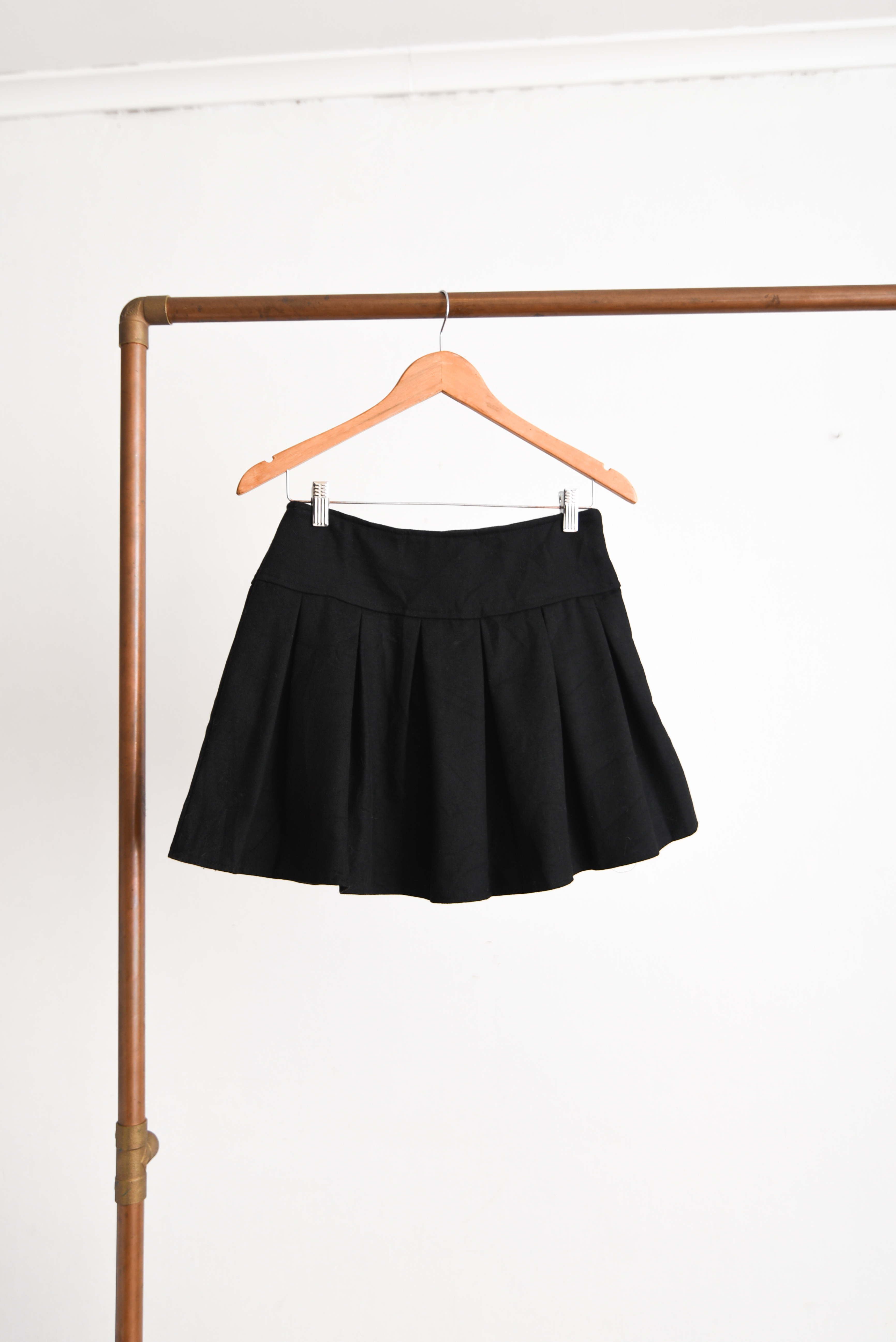 Mini falda tablas lana