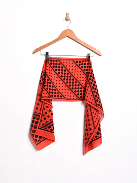 Pañuelo rojo vintage dots
