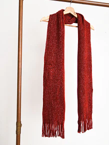 Bufanda roja brillos