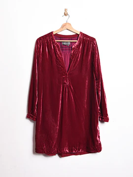 Vestido rosa velvet 