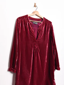 Vestido rosa velvet 