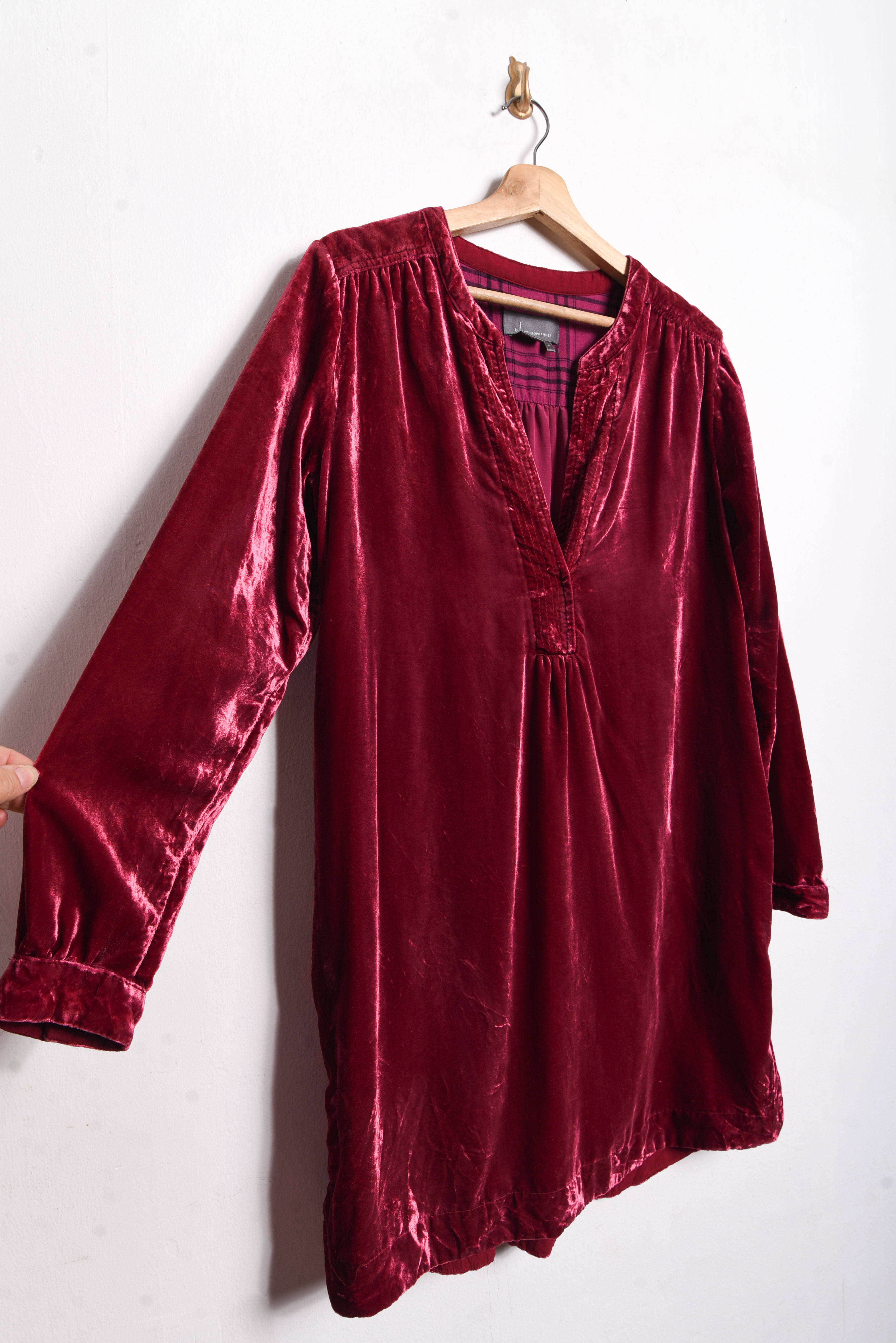 Vestido rosa velvet 