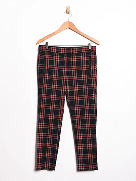 Pantalón navy tartán