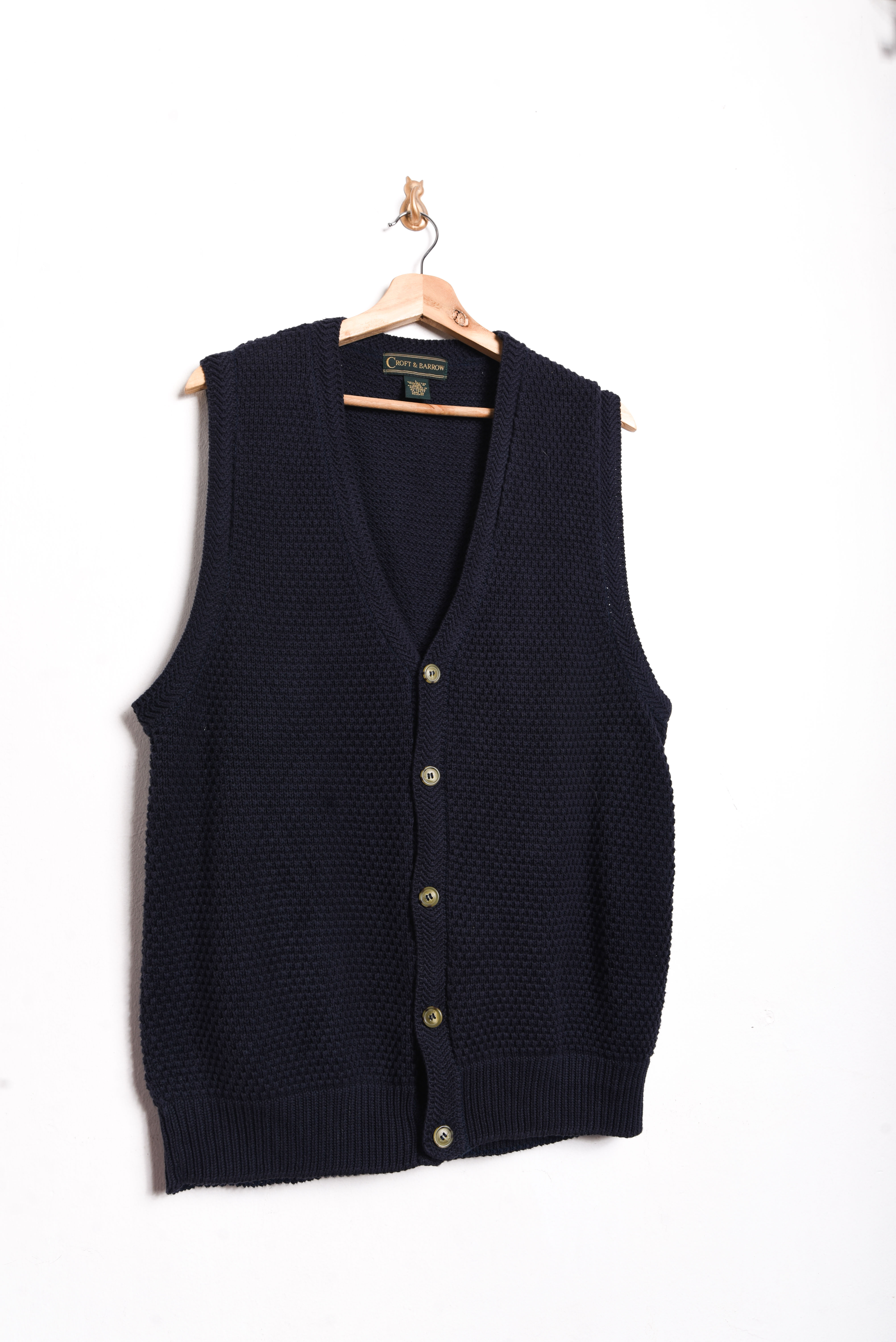 Sweater vest azul vintage