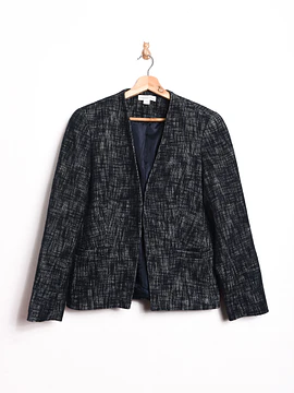 Chaqueta azul jaspeada