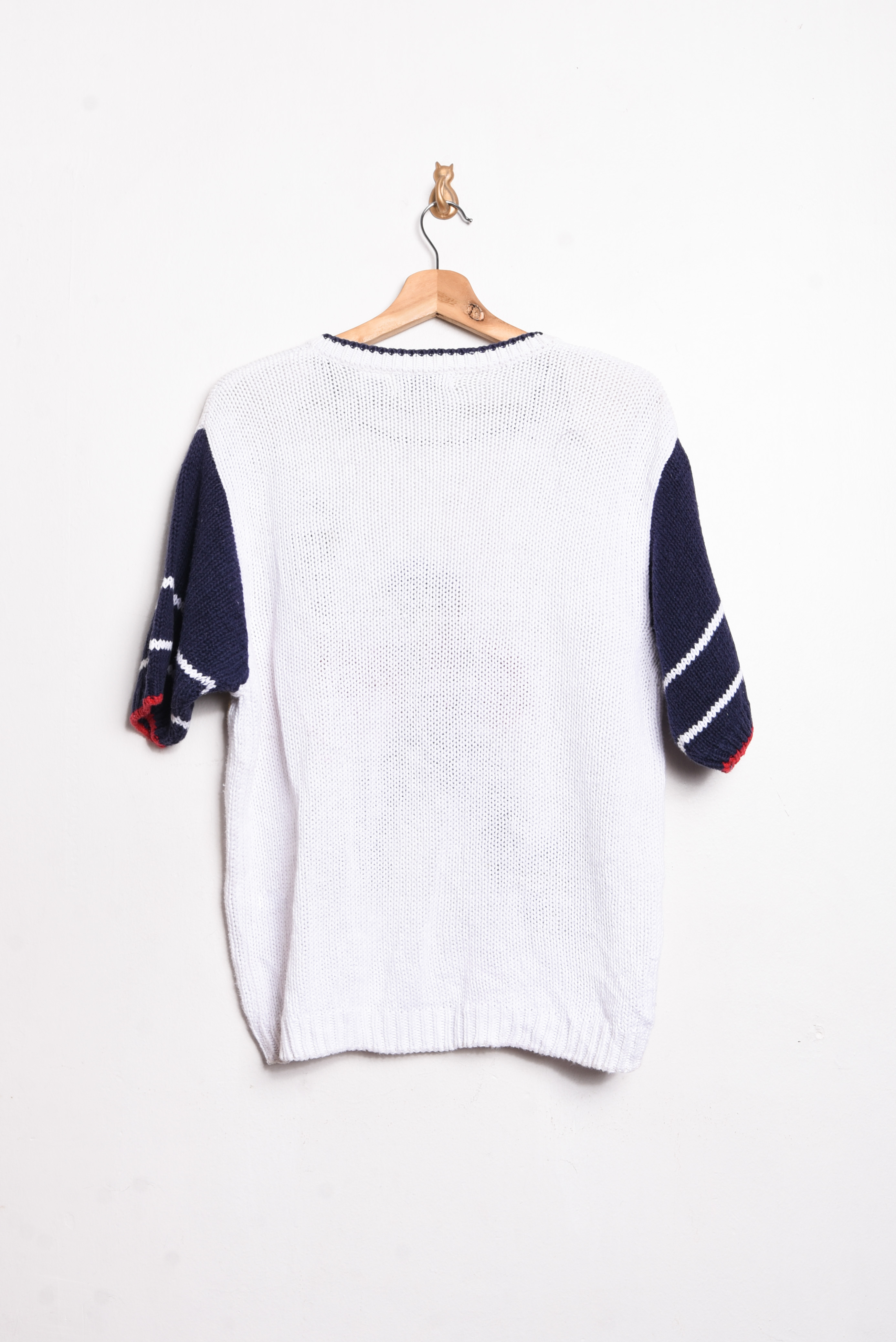 Chaleco blanco navy marinerito vintage