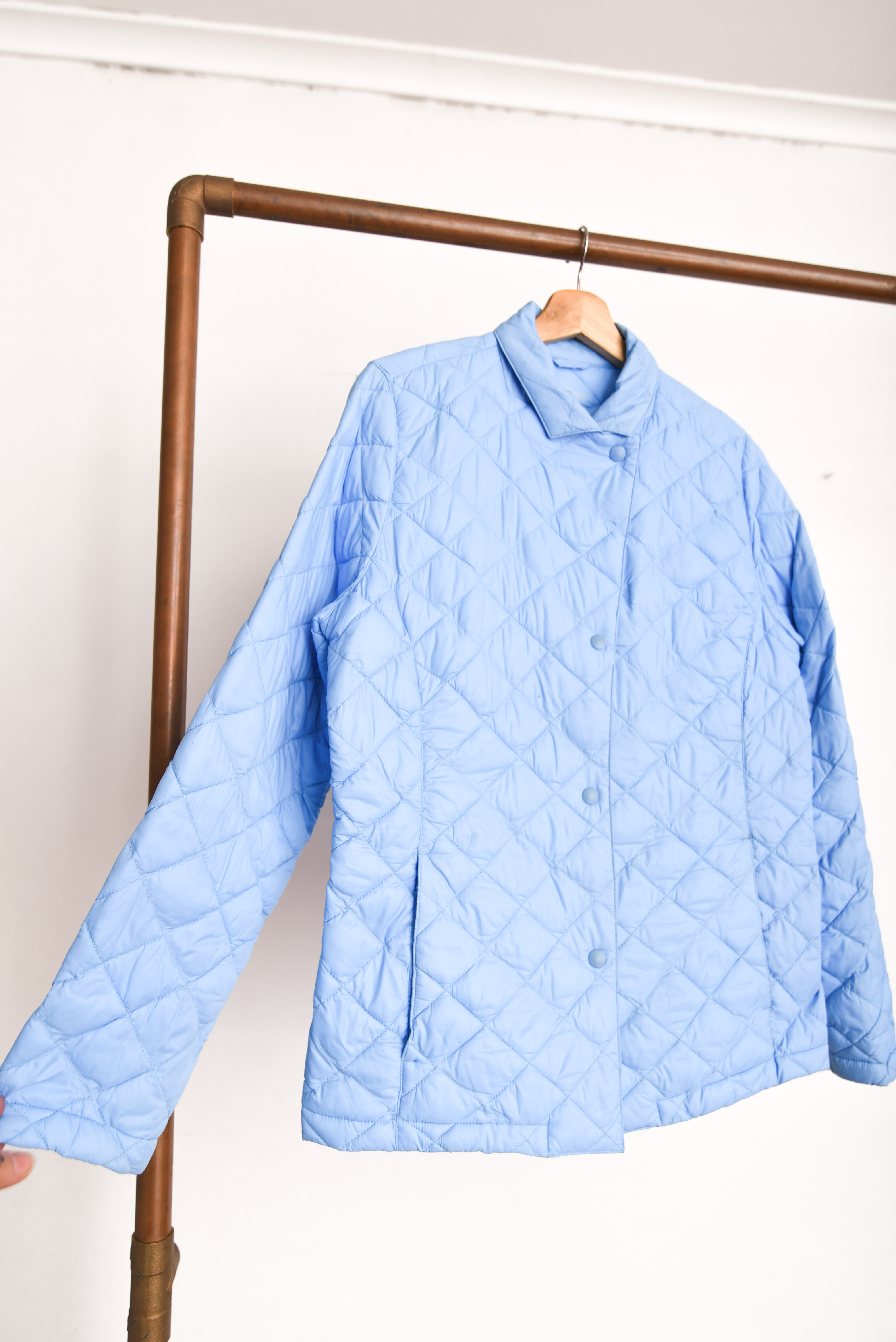 Chaqueta babyblue quilted LL Bean
