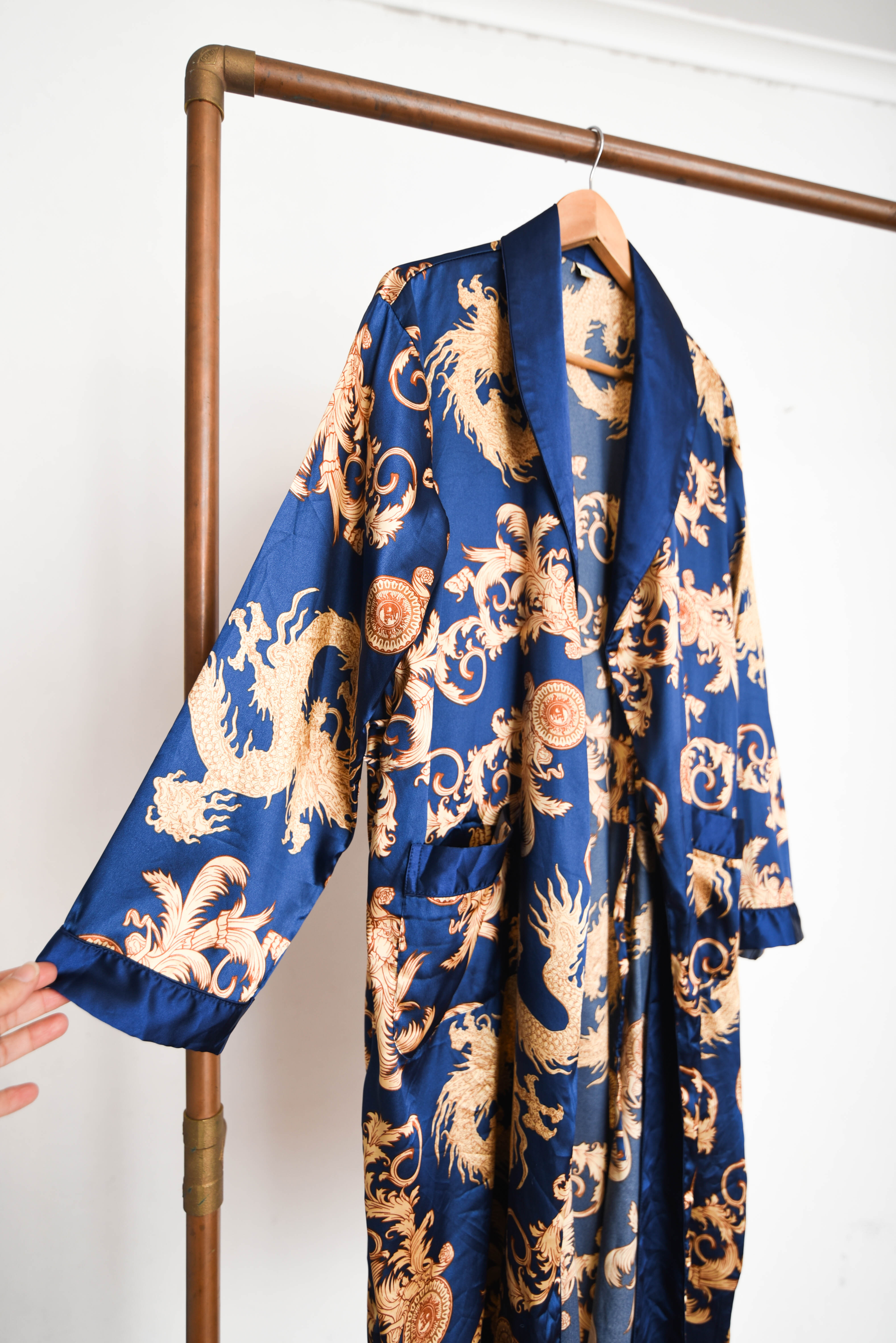 Kimono lencero dragones
