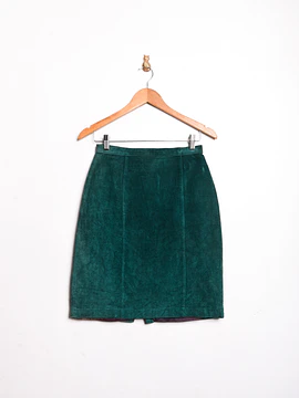 Falda turquesa gamuza vintage