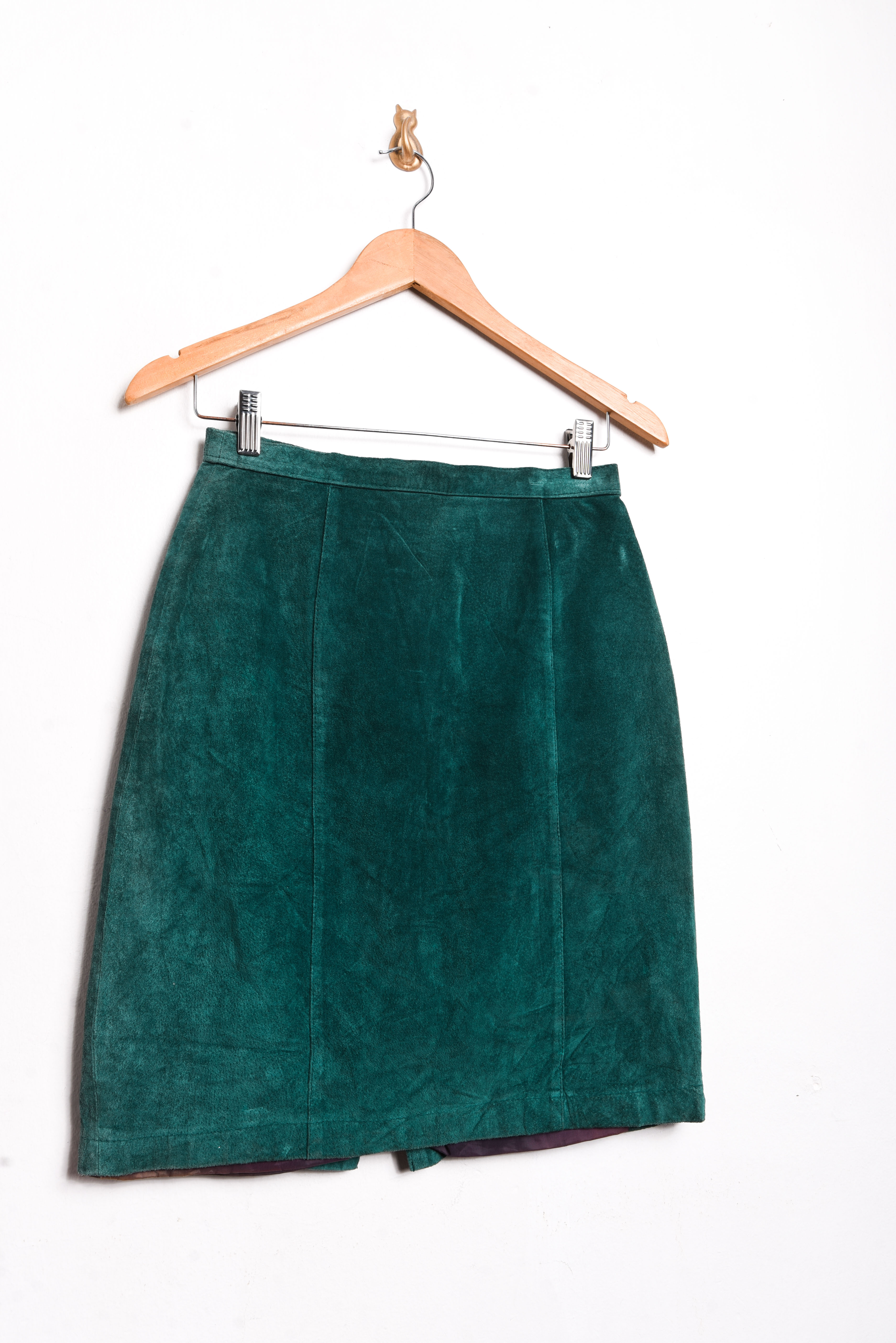 Falda turquesa gamuza vintage