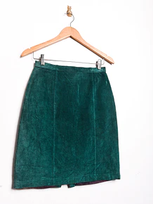 Falda turquesa gamuza vintage
