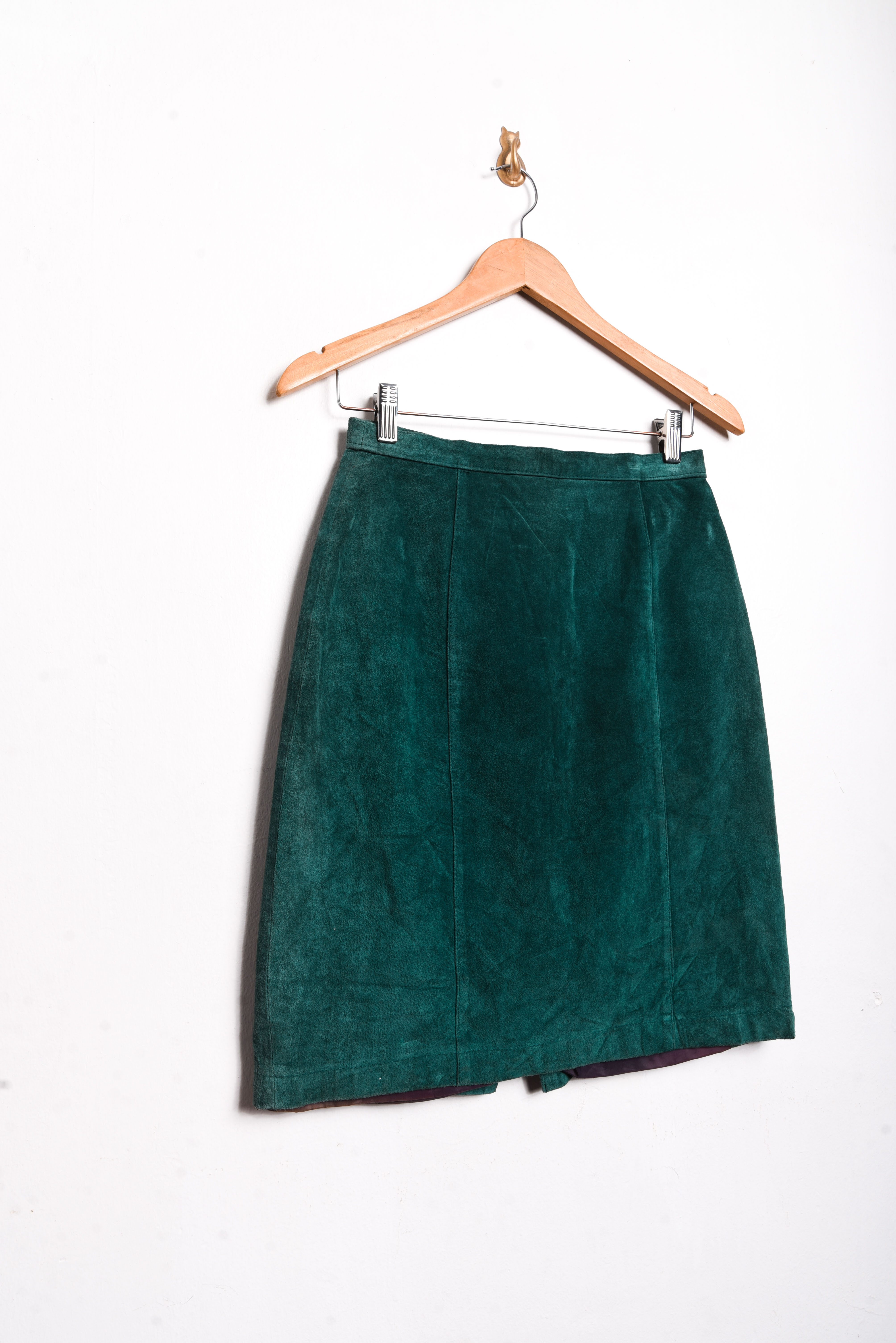 Falda turquesa gamuza vintage