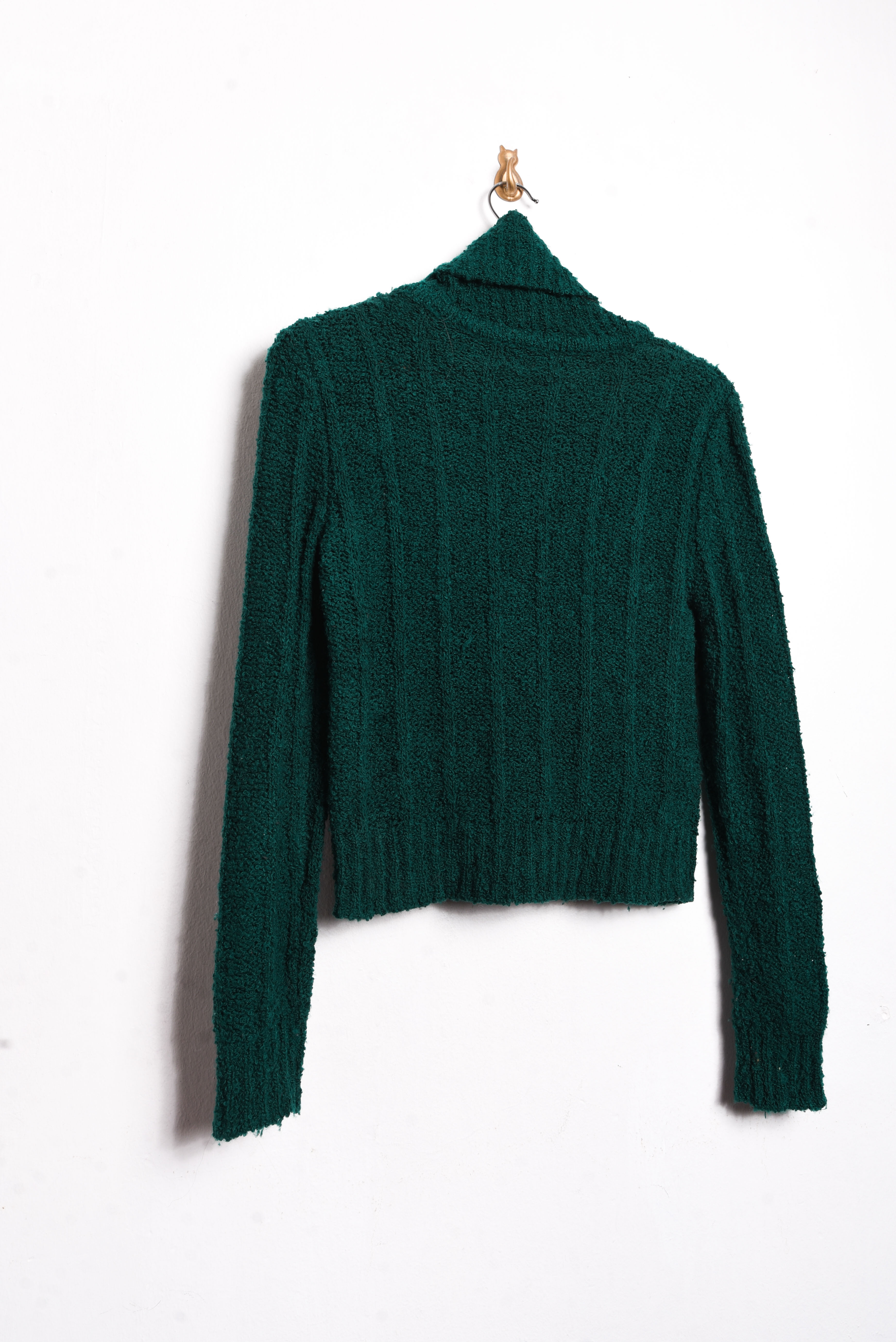 Chaleco turtleneck vintage green 70s