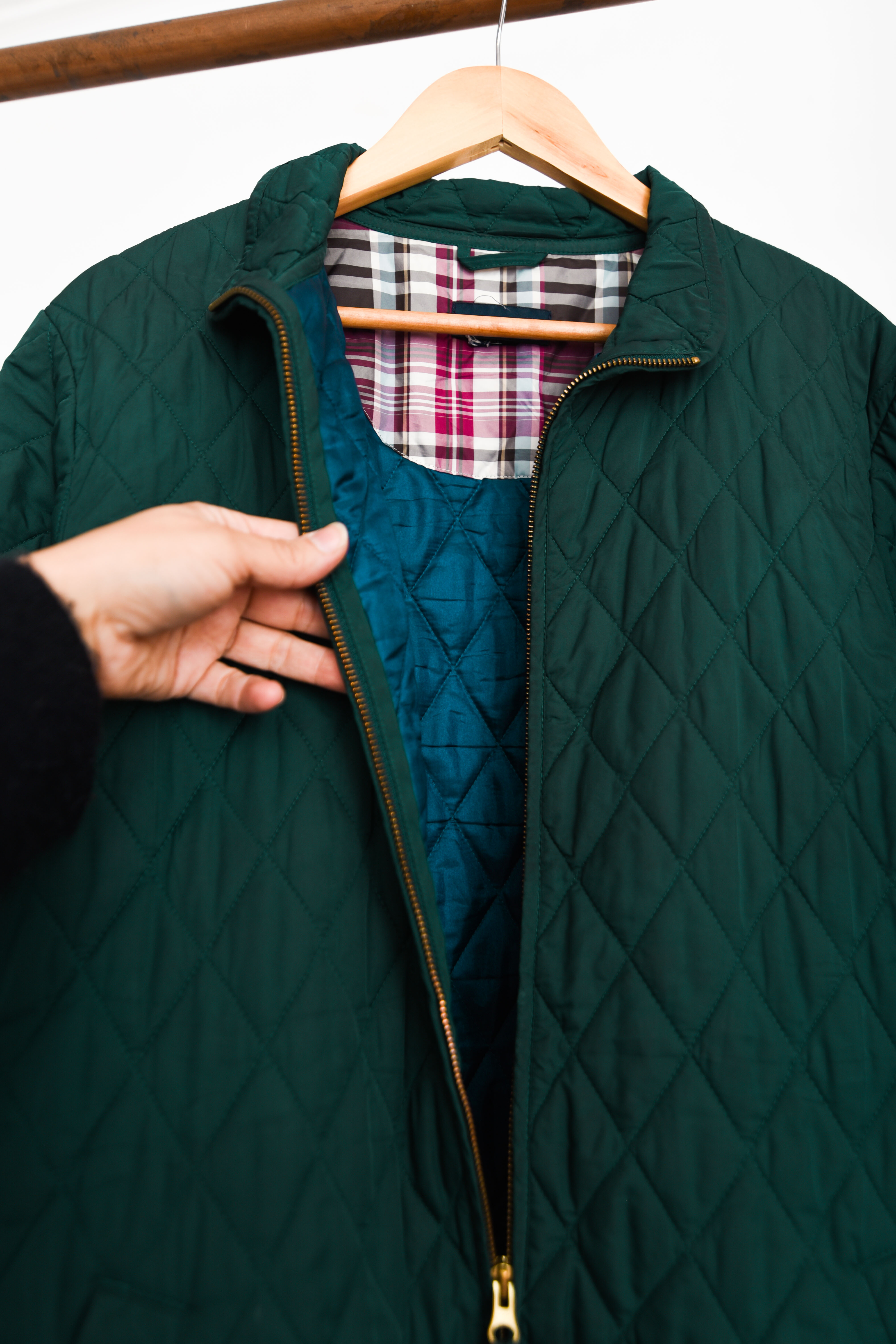 Chaqueta green quilted 