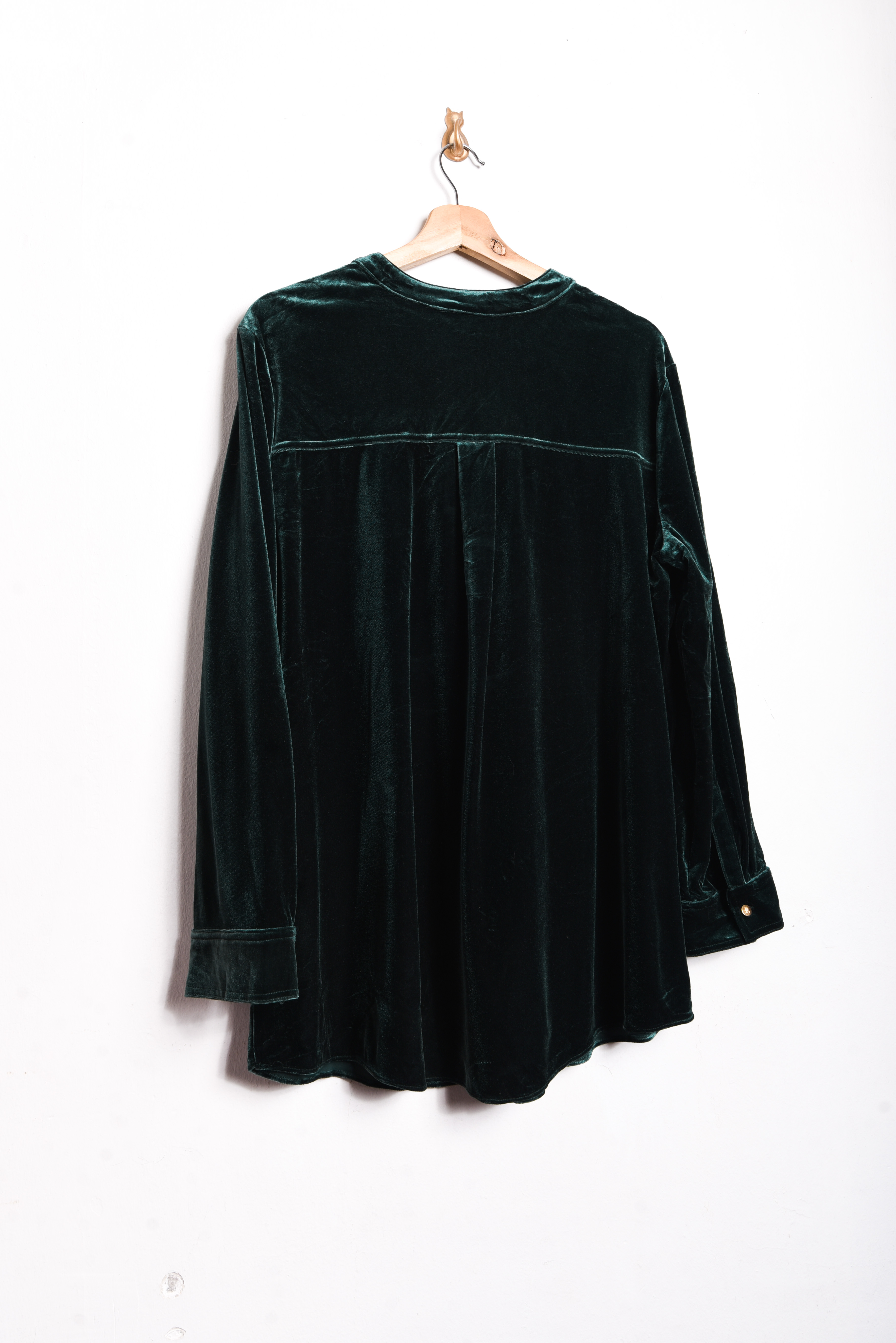 Vestido velvet green Ralph Lauren