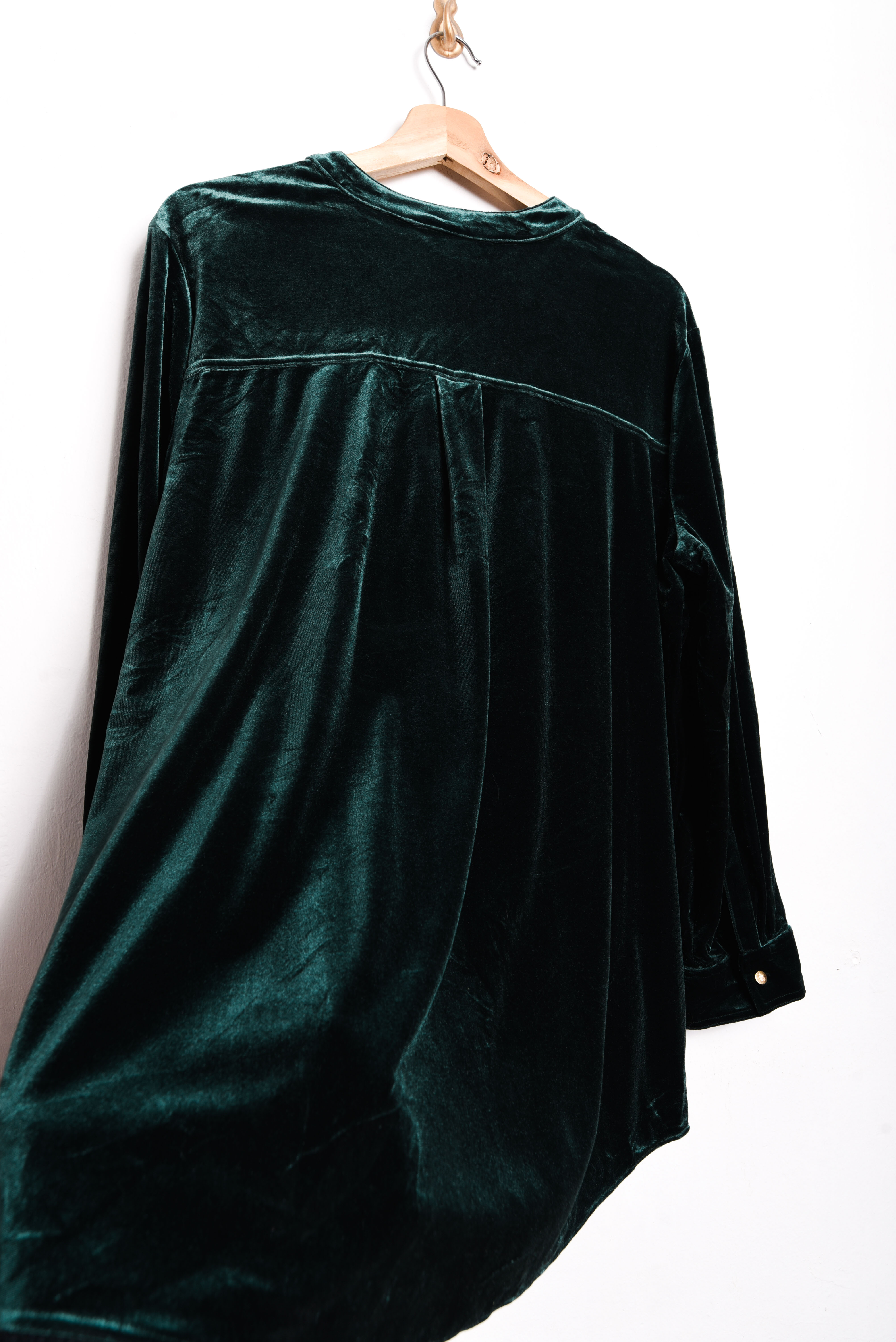 Vestido velvet green Ralph Lauren