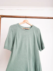Top tejido verde vintage