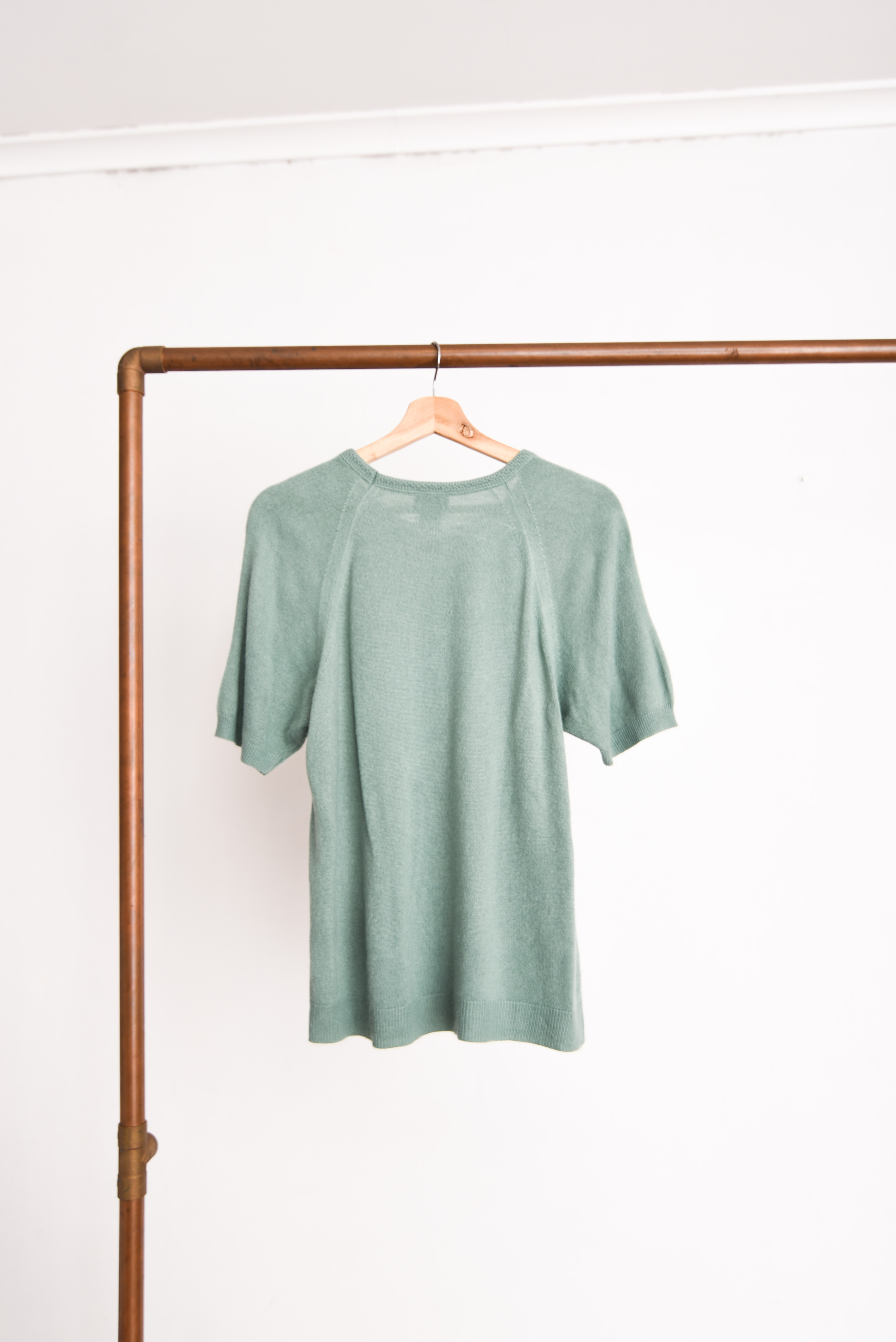 Top tejido verde vintage