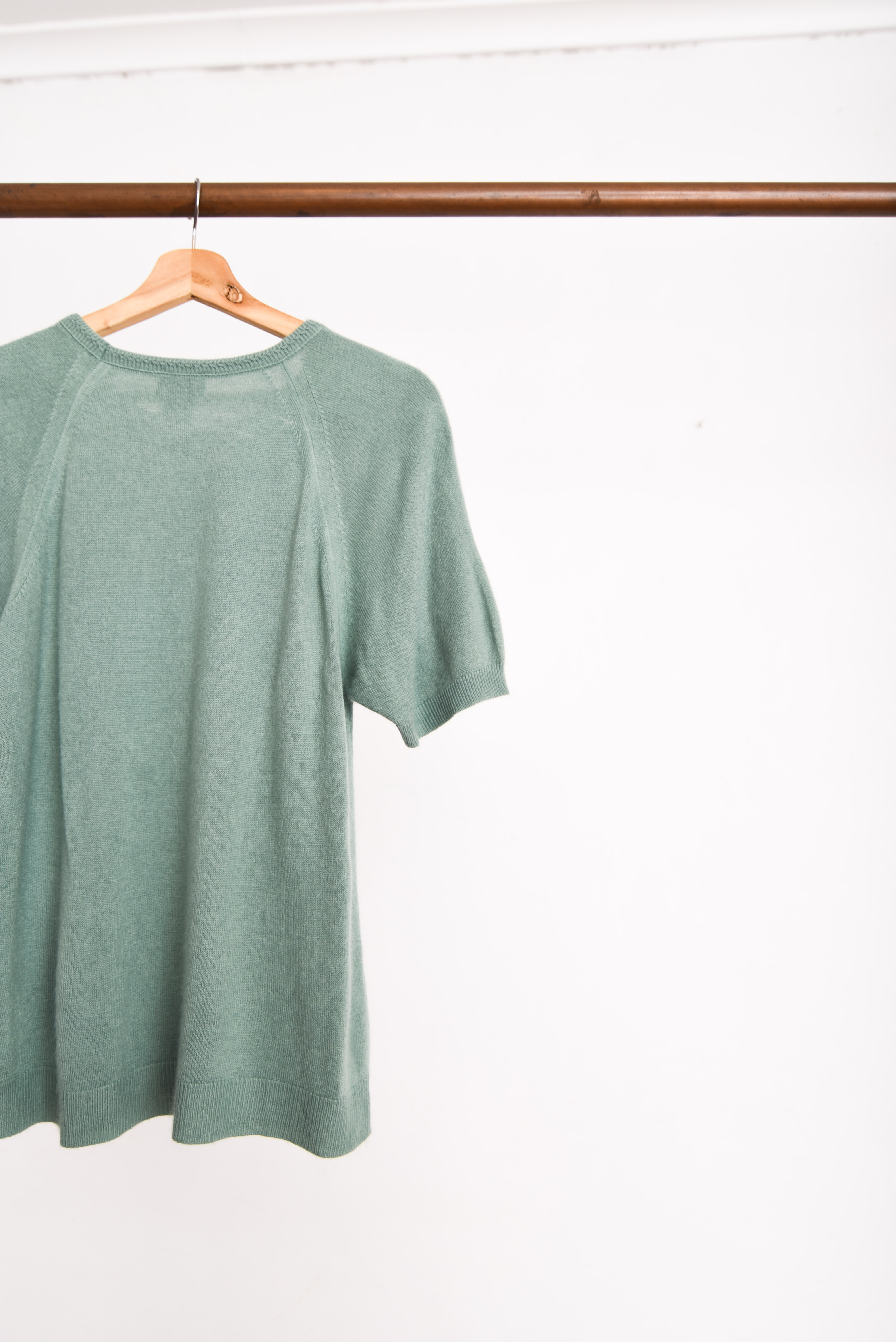Top tejido verde vintage