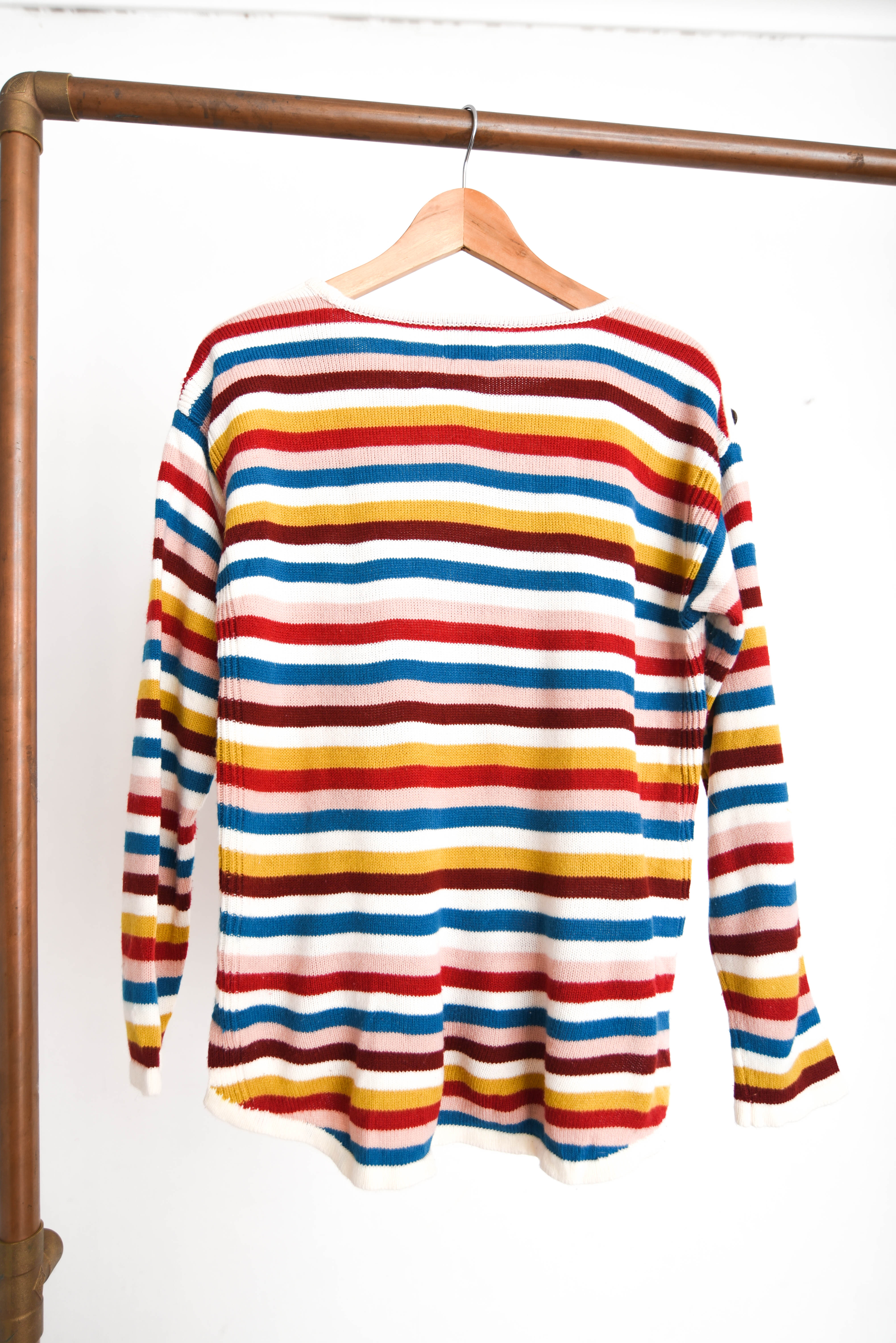 Chaleco rayado multicolor