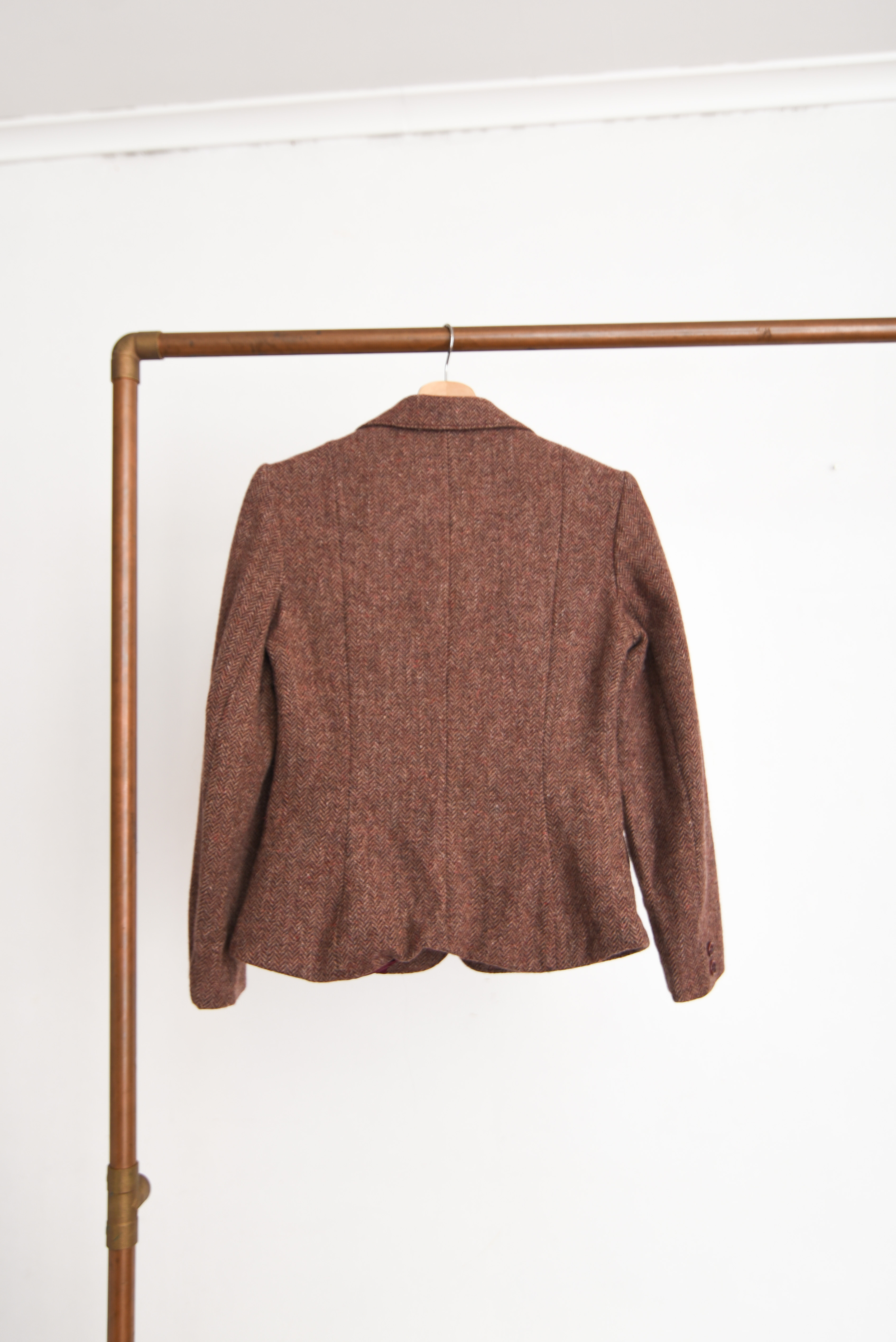 Blazer granate lana espiga 90s