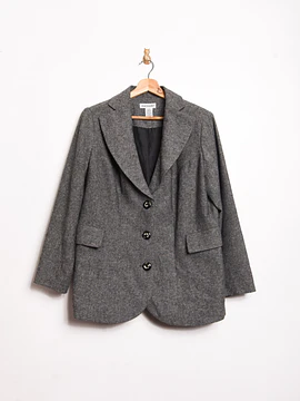 Blazer gris jaspeado botones