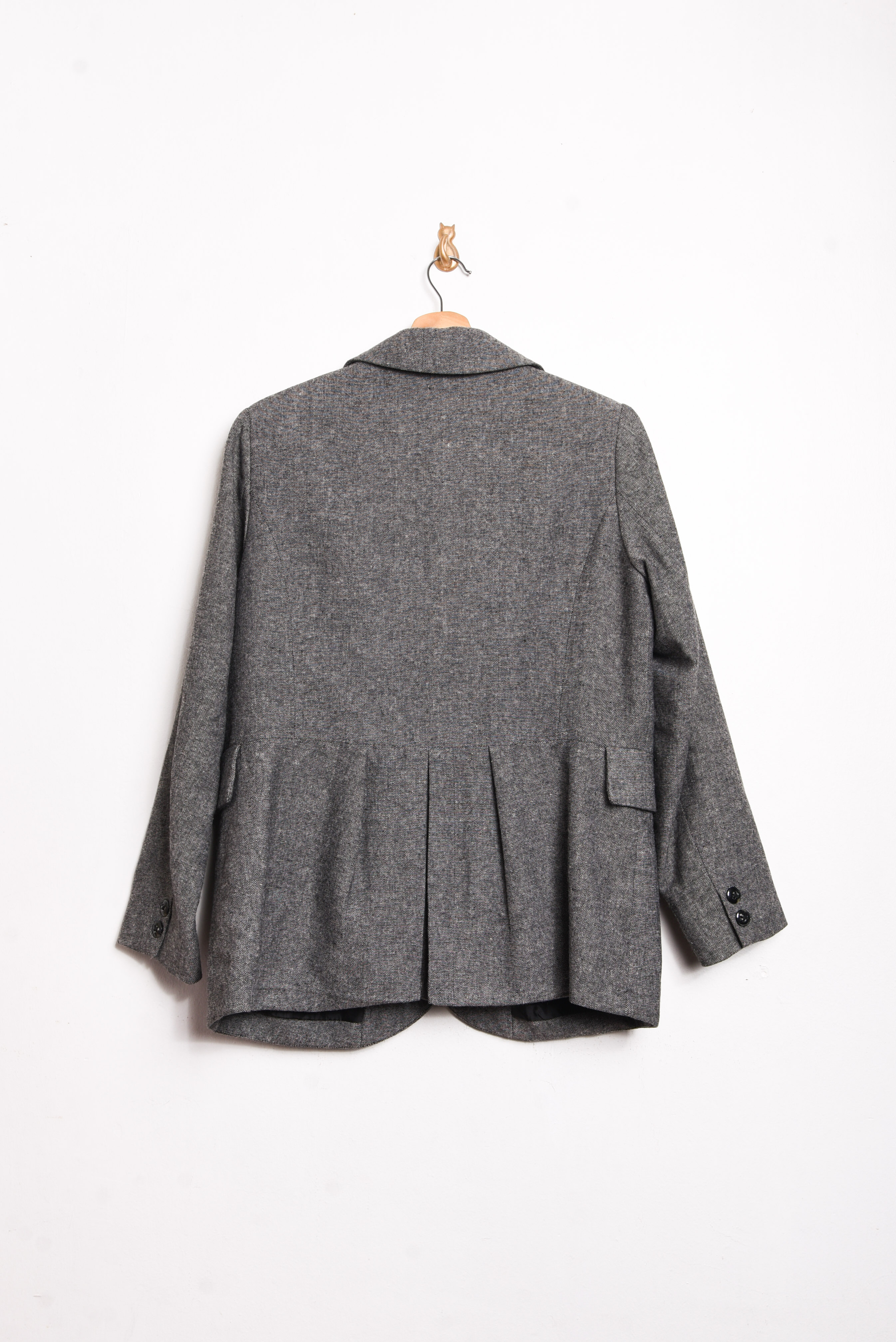 Blazer gris jaspeado botones