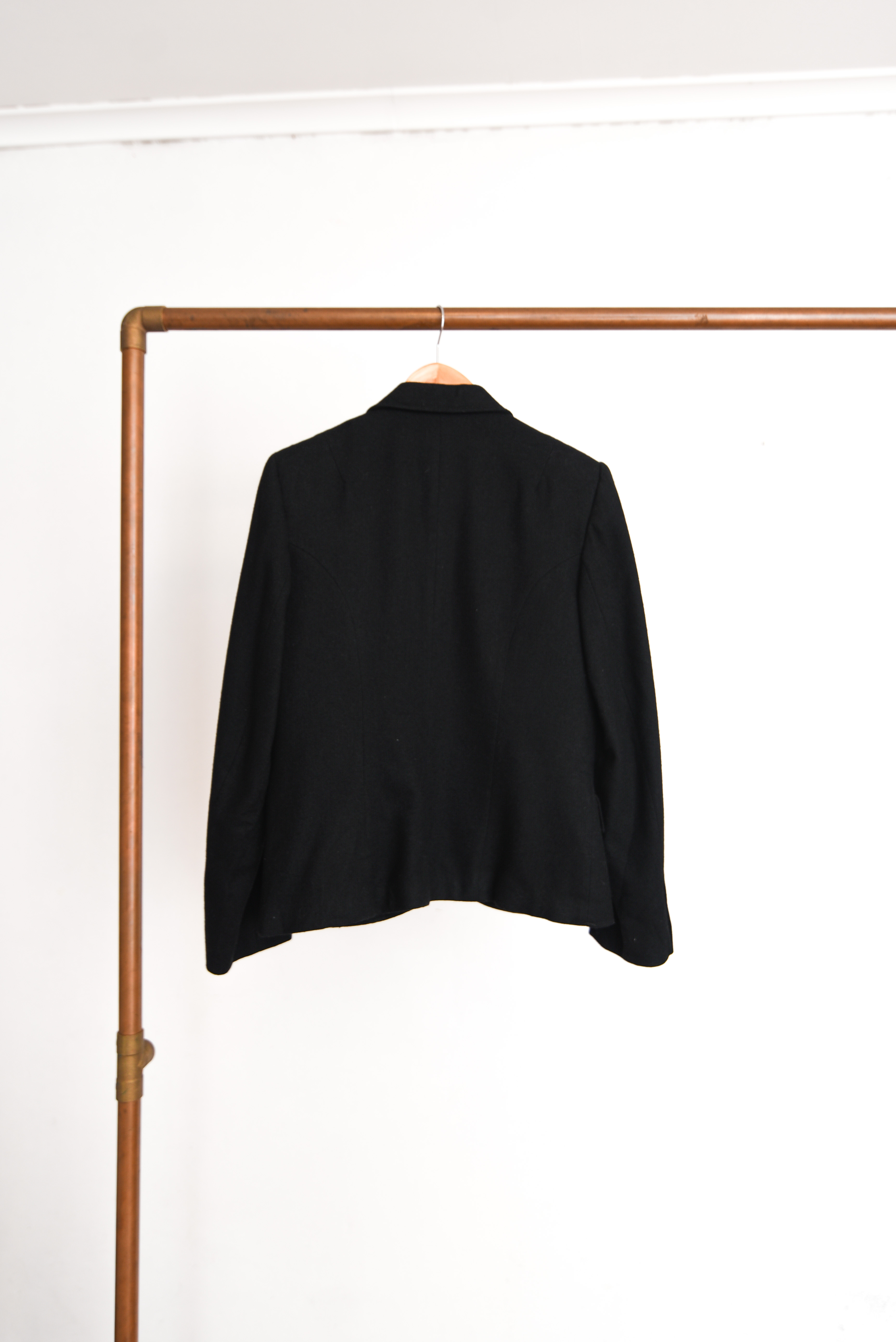 Blazer negro lana 90s