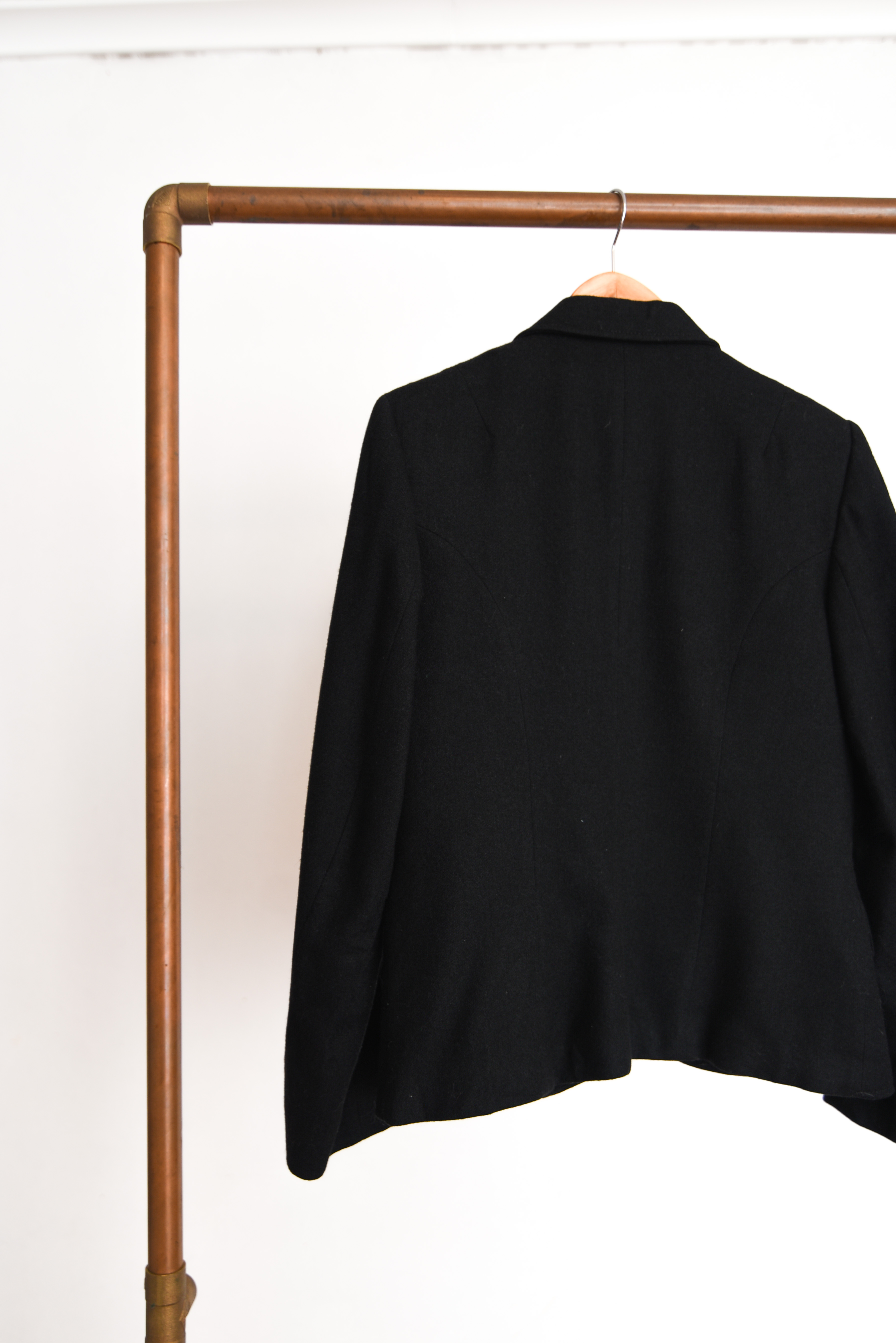 Blazer negro lana 90s